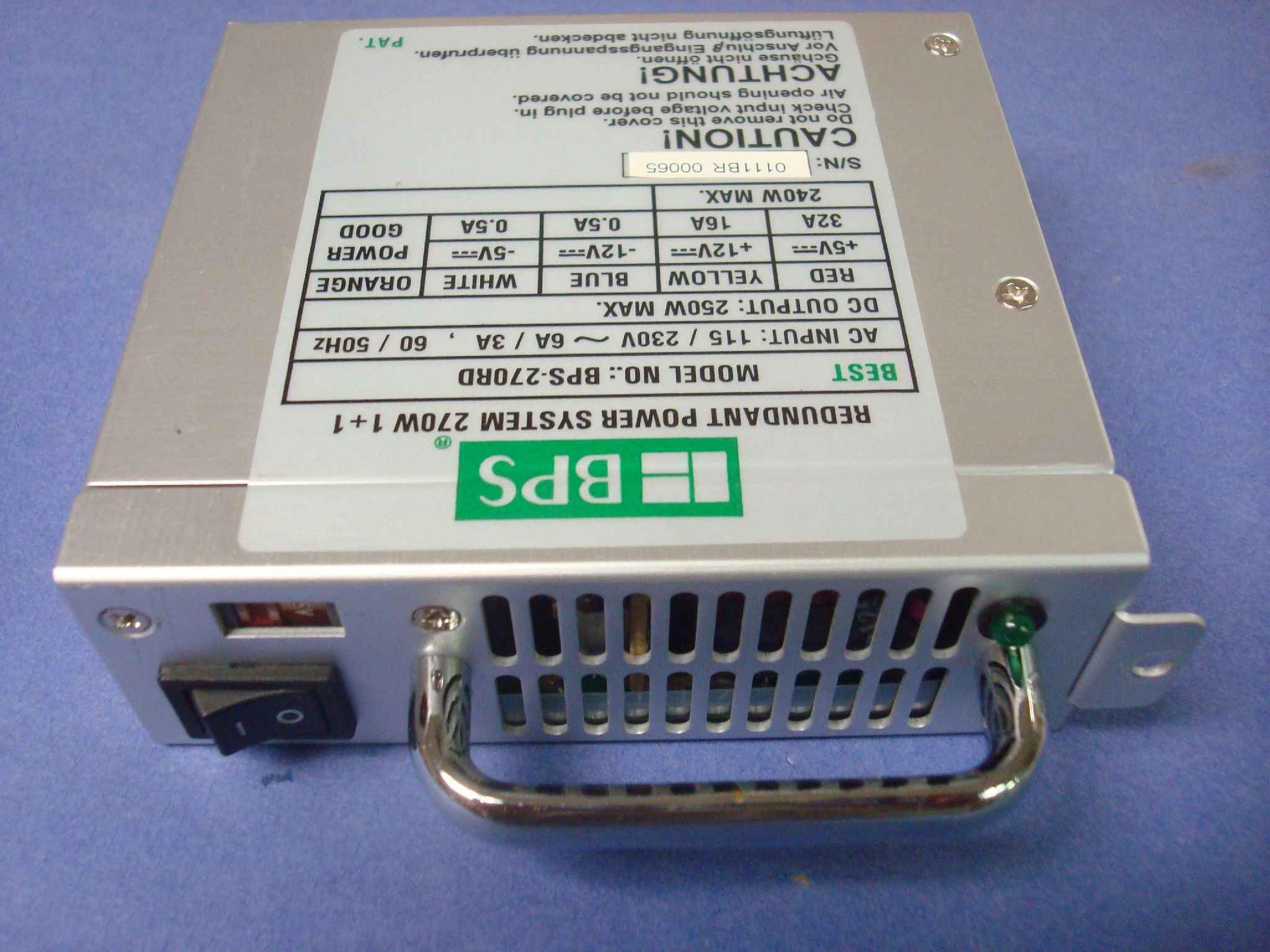 BPS PSA250DX-BP REDUNDANT POWER SUPPLY WITH TWO HOT SWAP MODULES