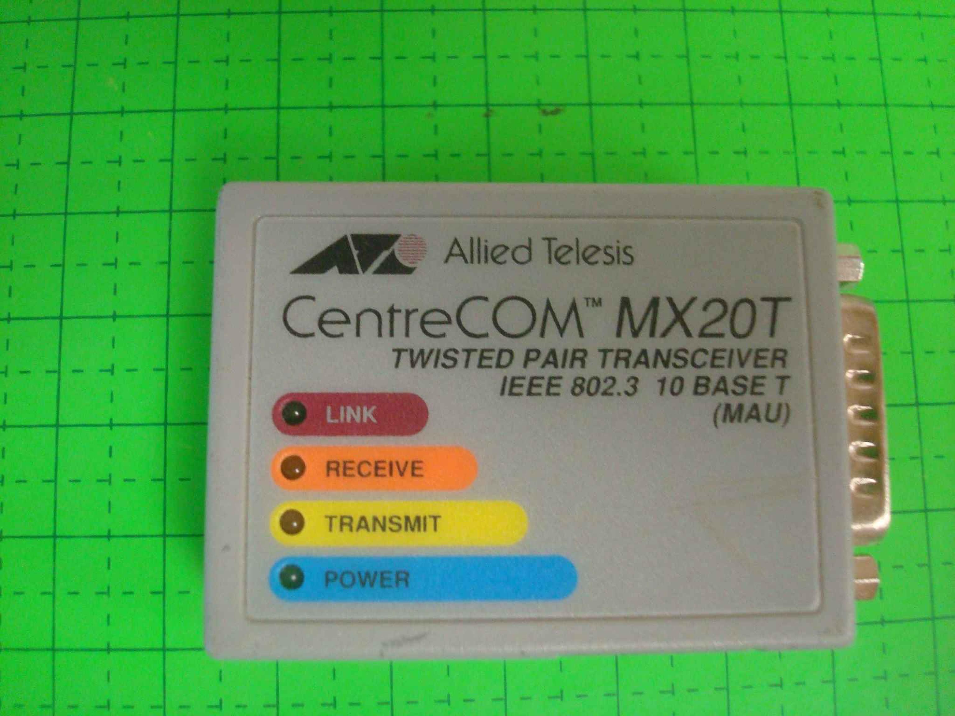 ALLIED TELESYSTEMS AT-MX20T ALLIED TELESYN CENTRECOM TP TRANSCEIVER