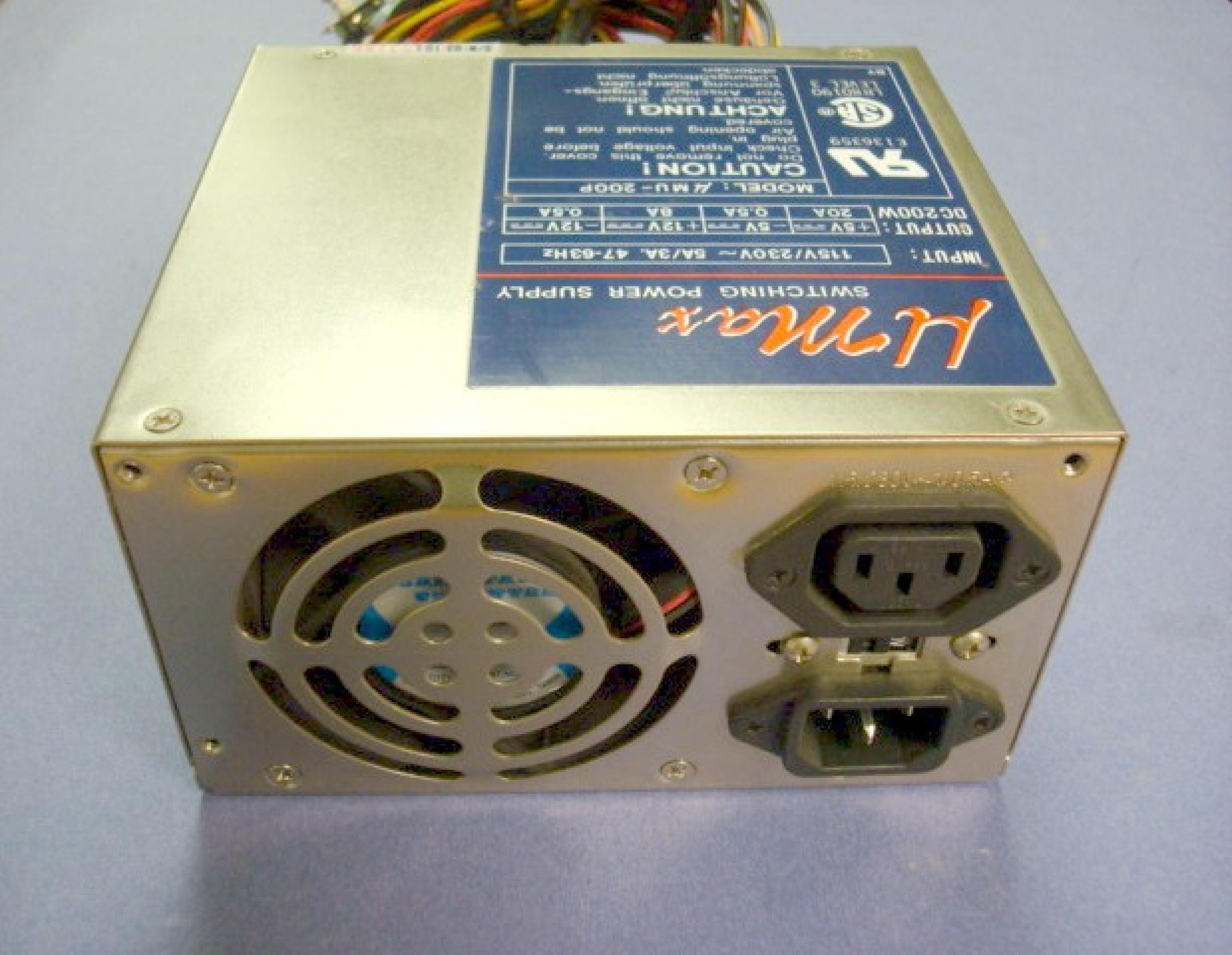 UMAX MU-200P AT POWER SUPPLY