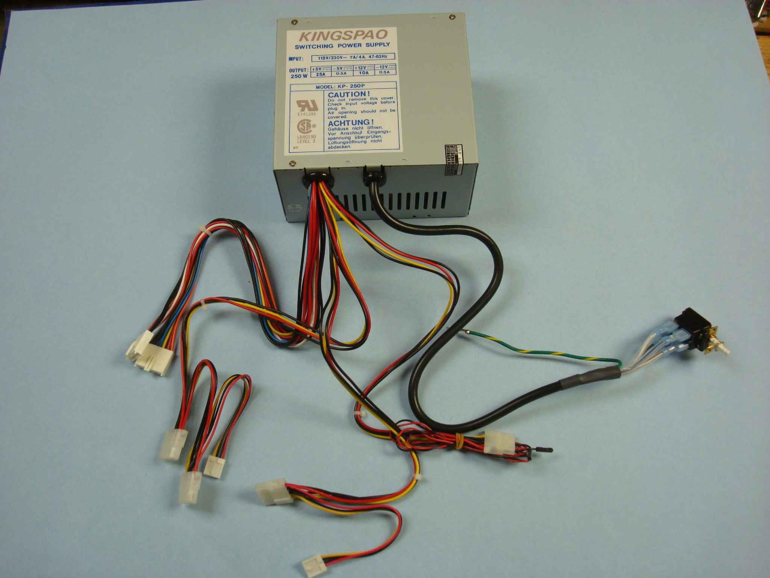 KINGSPAO KP-250P 250W AT POWER SUPPLY