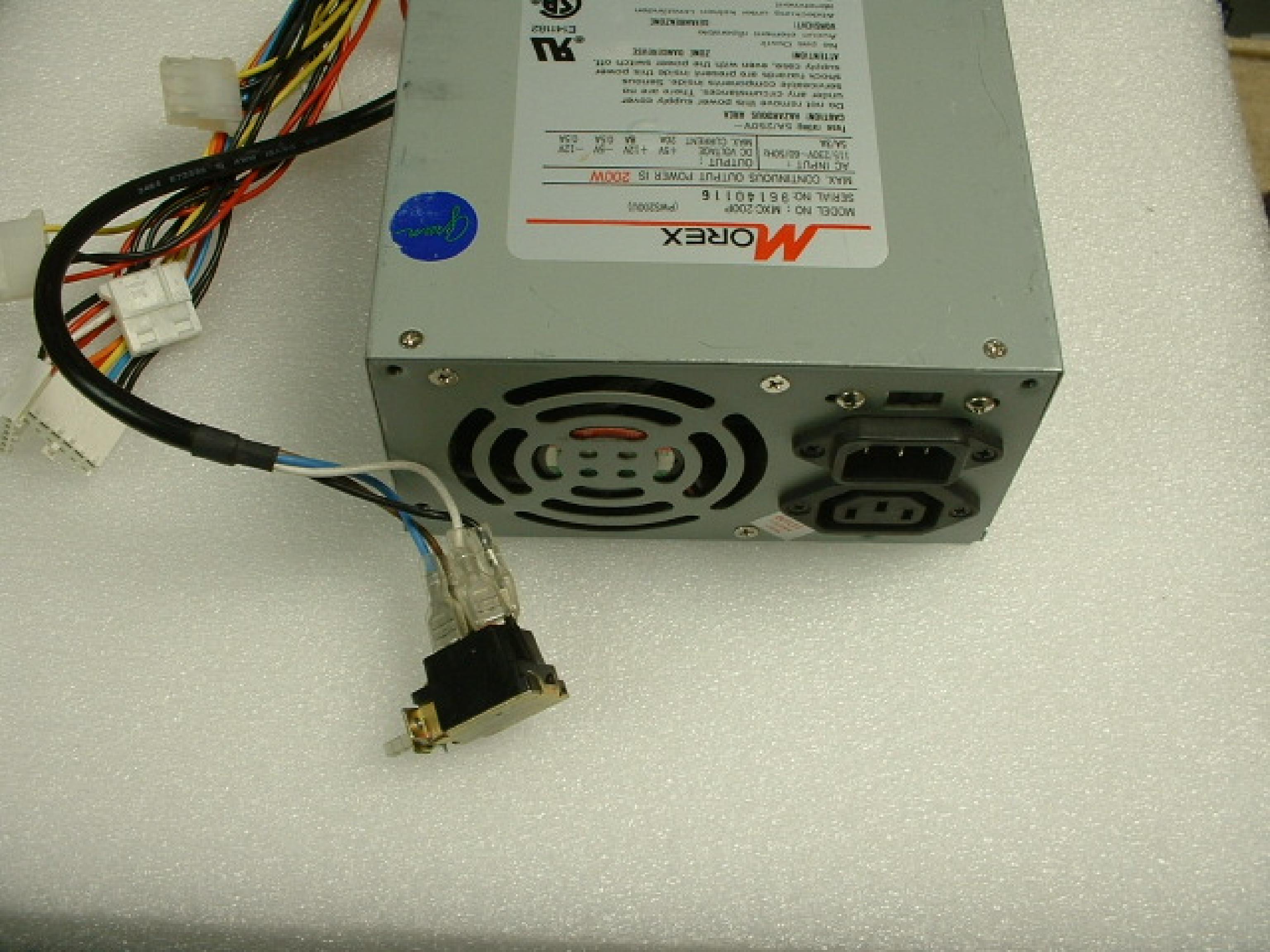 MOREX MXC-200P 200W AT POWER SUPPLY