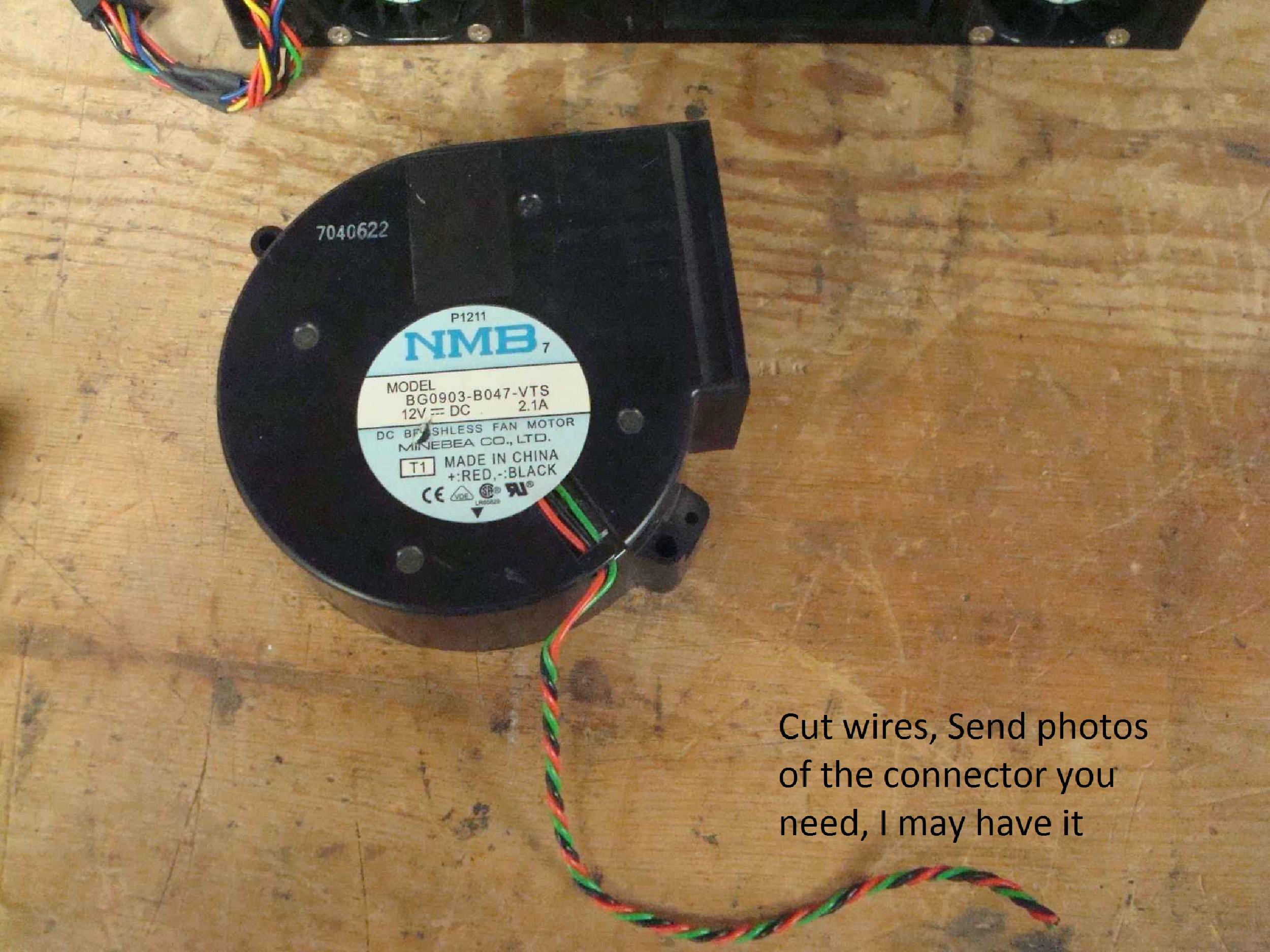 NMB BG0903-B047-VTS 92 X34MM BLOWER SERVER FAN 12V 2.1A 3PIN 717