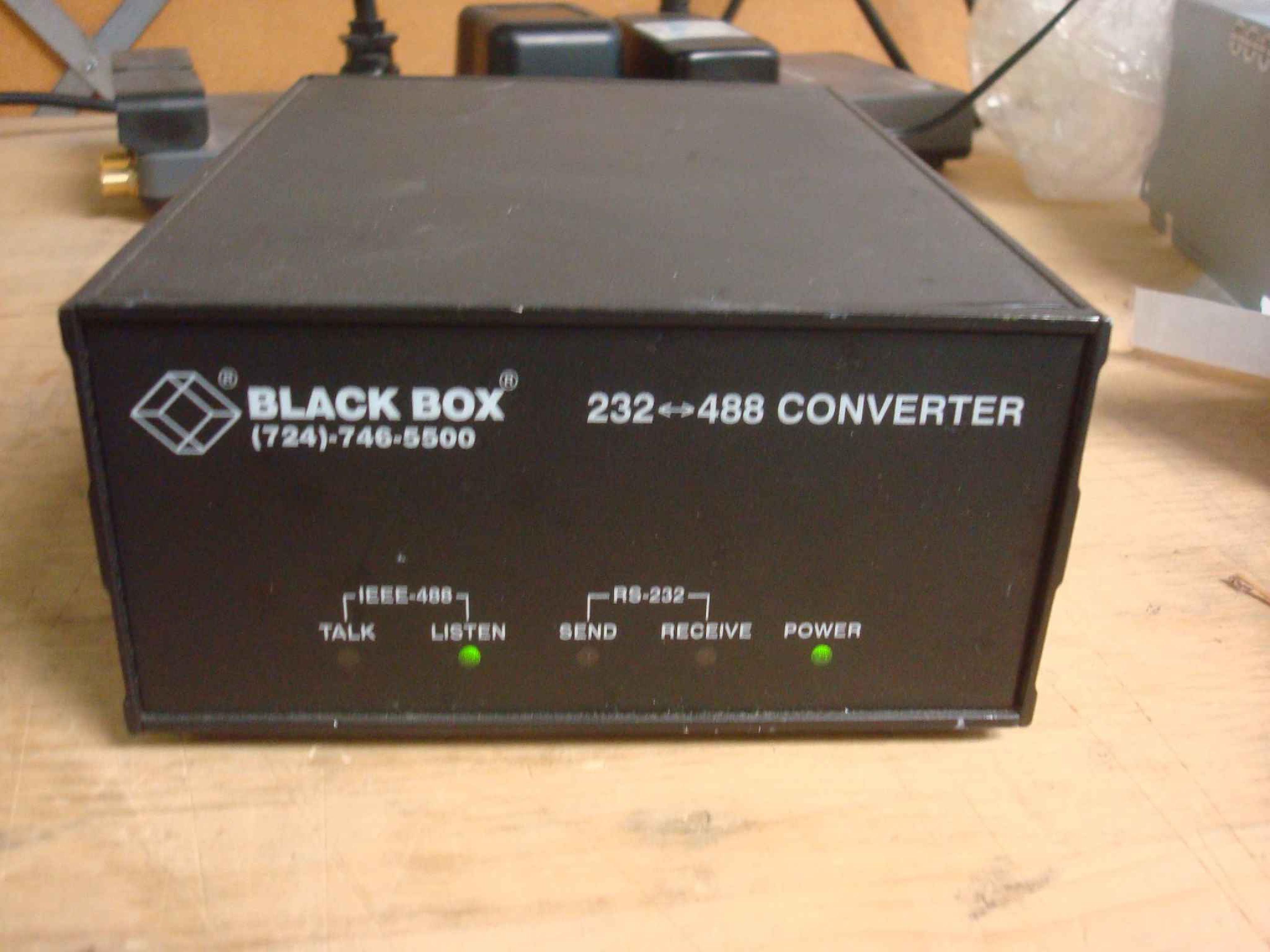 BLACK BOX IC026A-R2 BLACK BOX COMPUTER INTERFACE;MODEL #IC026A-R2;RS-232 TO 488