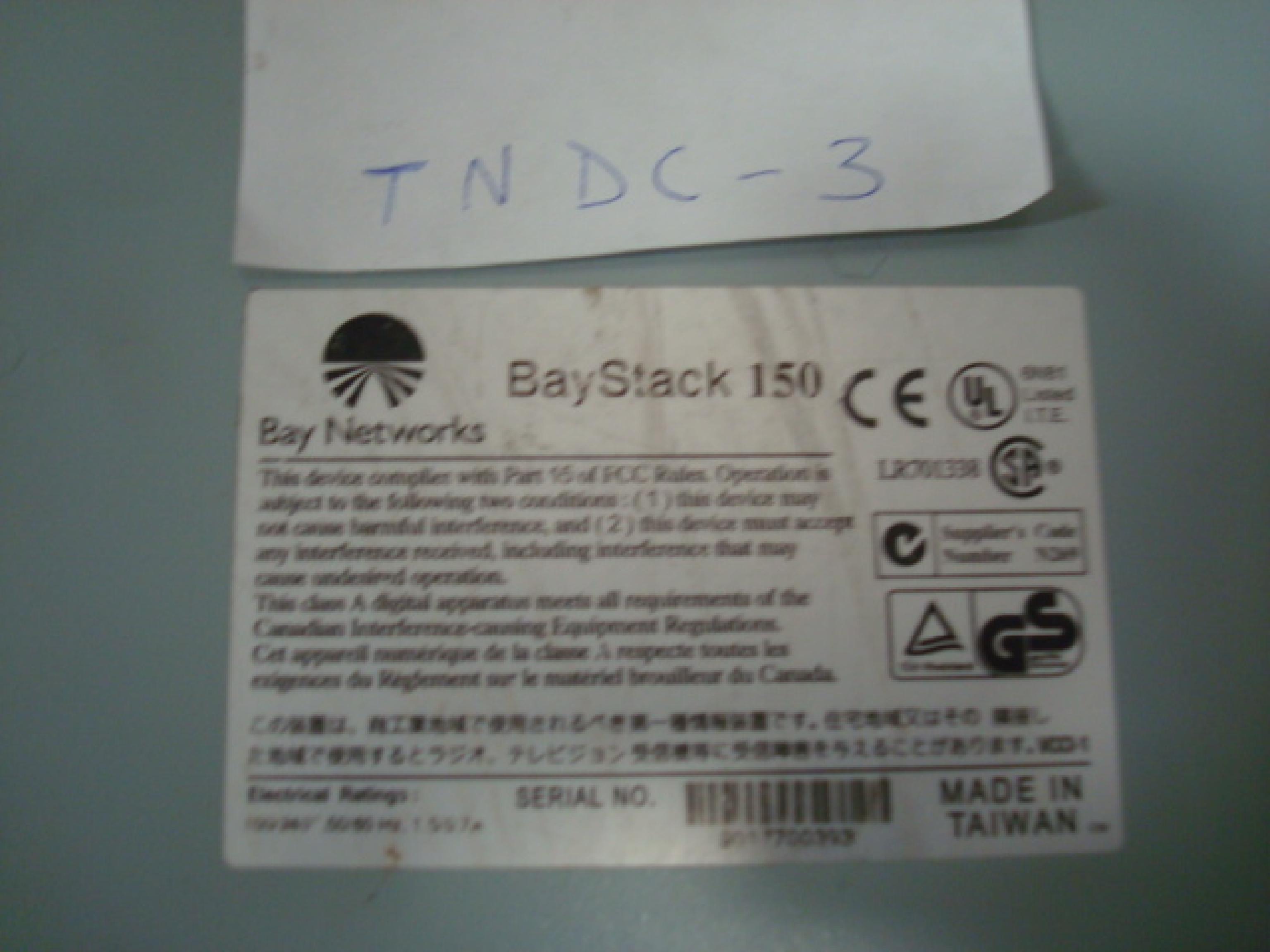 BAY NETWORKS NORTEL BAYSTACK 150 24PORT 10BASE-T HUB ETHERNET 10BT