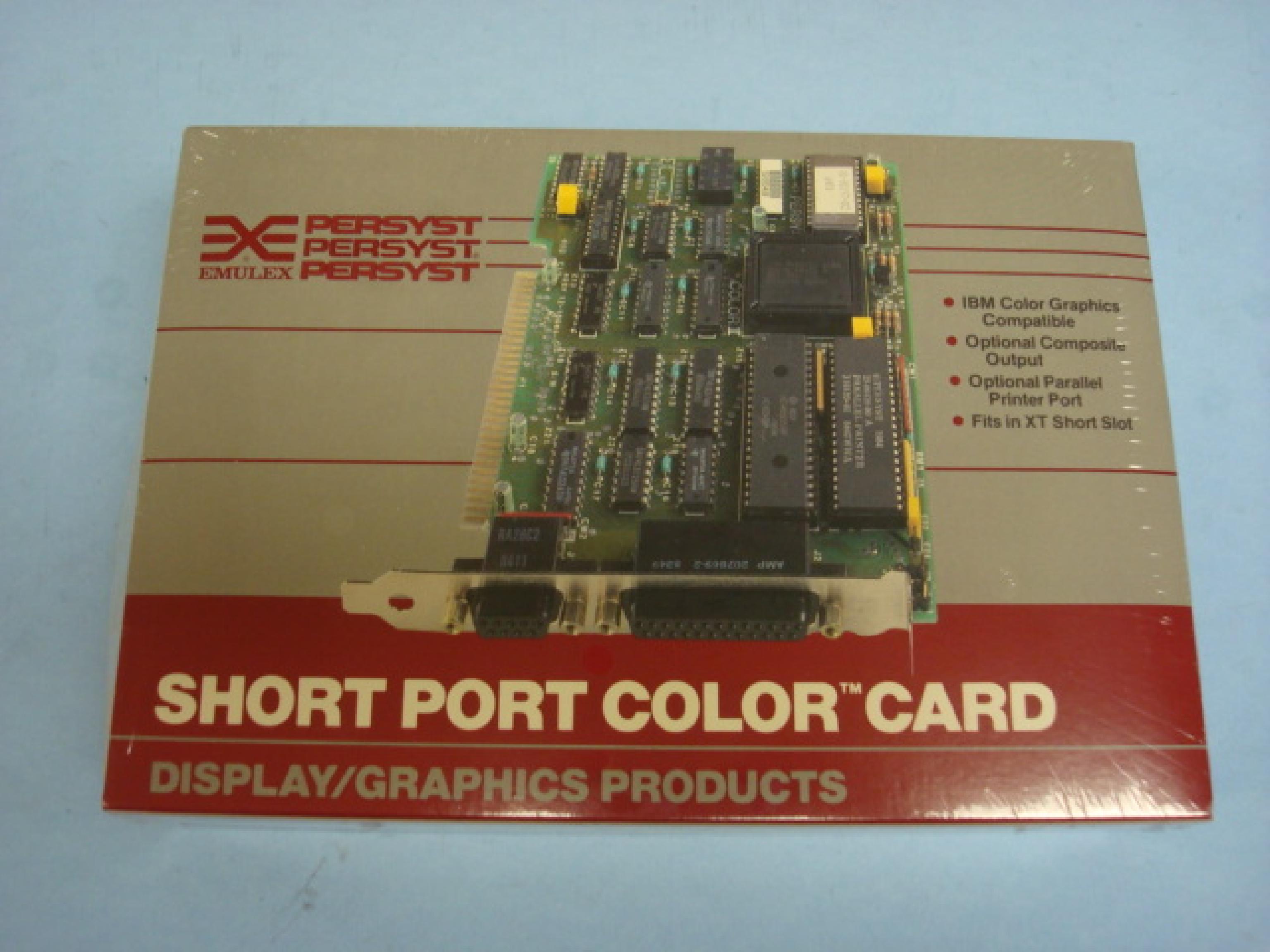 PERSYST 60-10085-06 CGA 8BIT ISA CARD DB9 PIN TTL & COMPOSITE