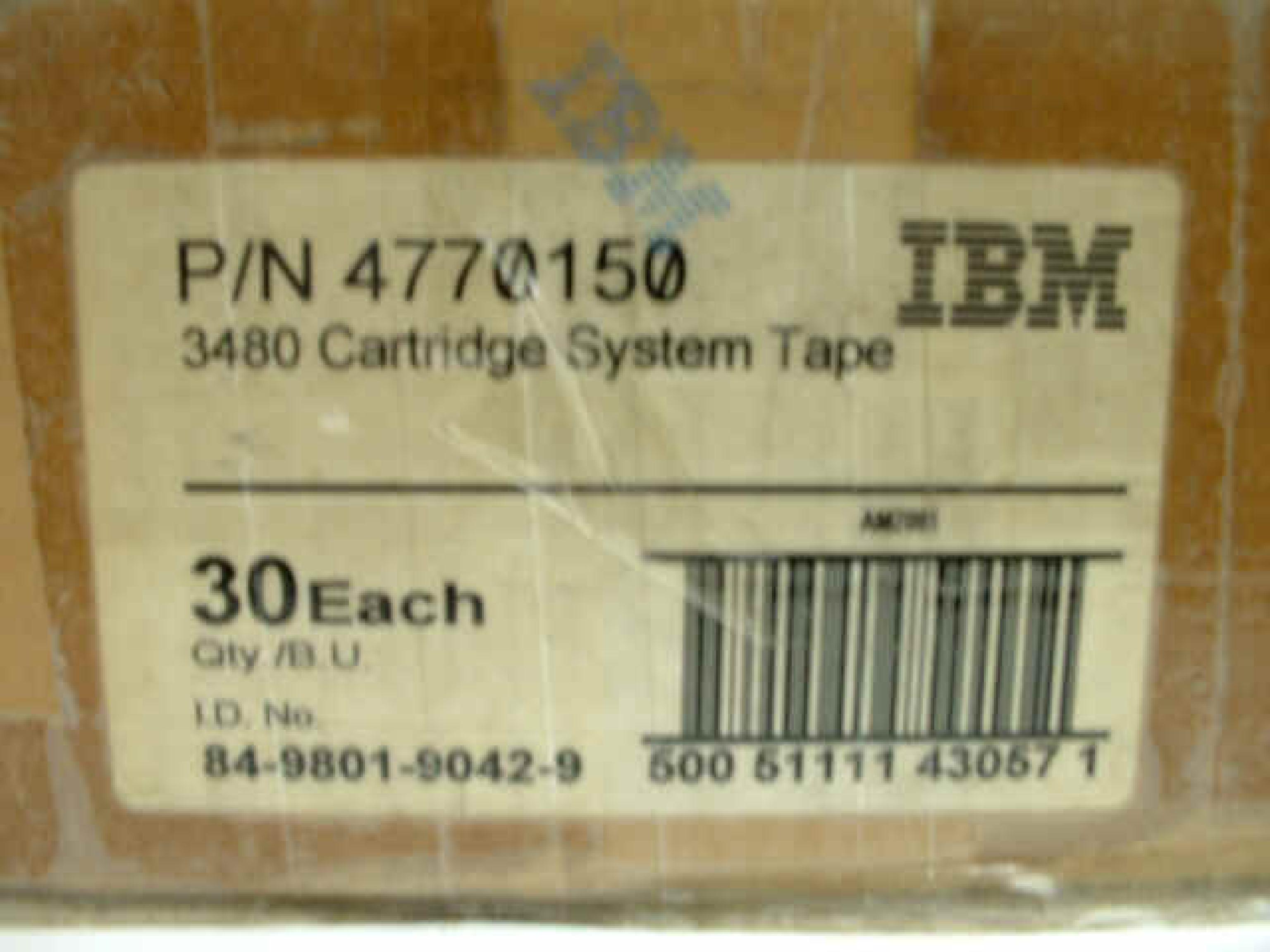 IBM 4770150 3480 CARTRIDGE SYSTEM TAPE CARTRIDGE