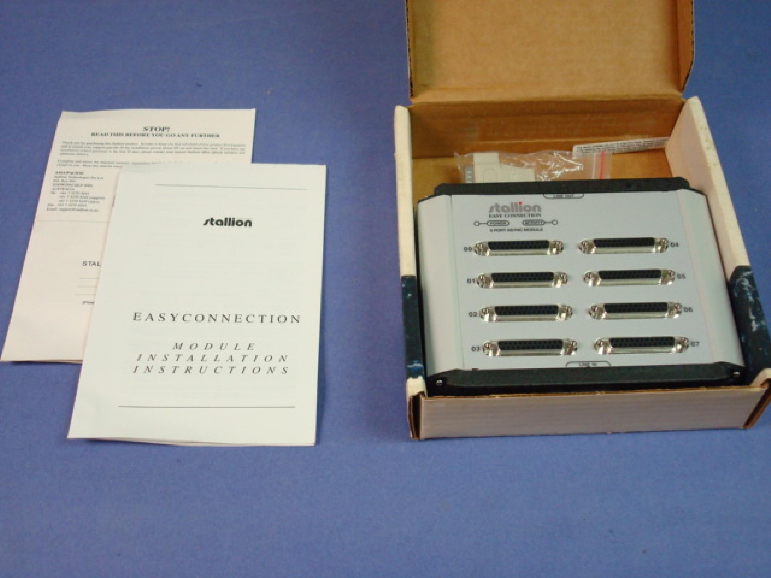 STALLION TECHNOLOGIES PA-EC-8D2-K 8-PORT EASY CONNECTION EXTERNAL I/O RS-232 UNIT