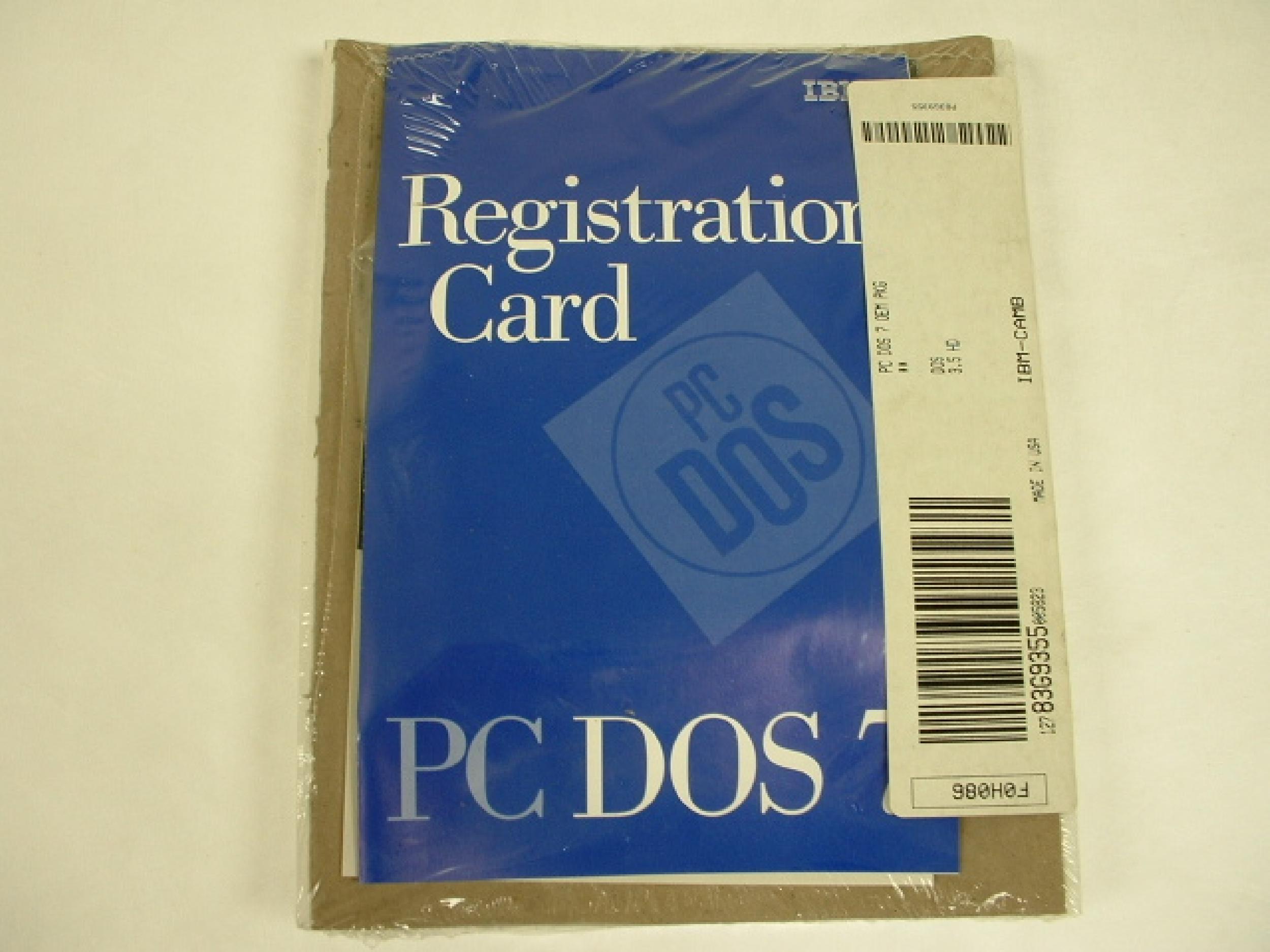 IBM 83G9355 PC DOS 7 OEM 3.5 MEDIA WITH LICENSE