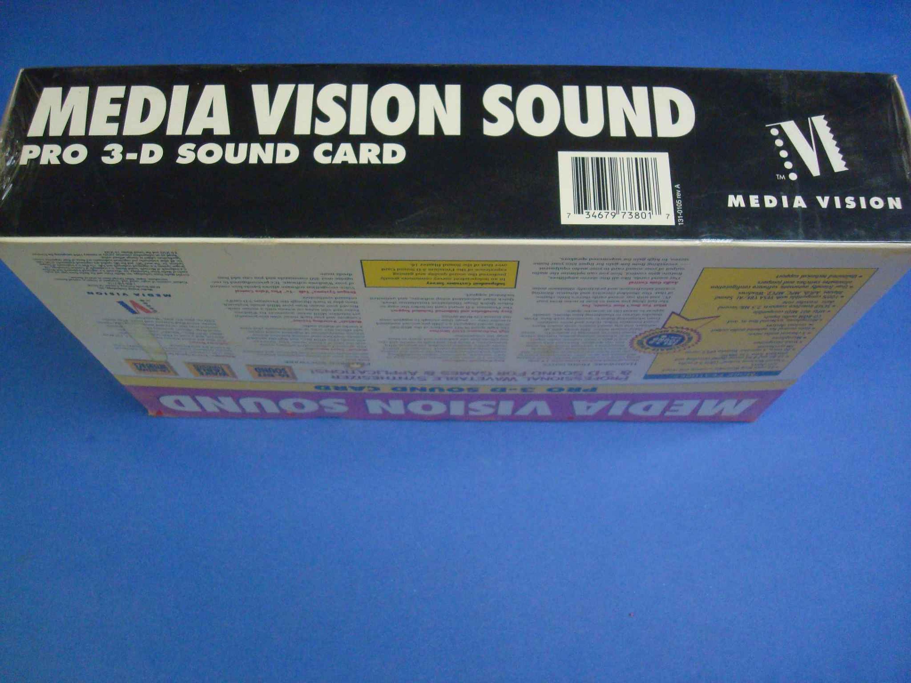 MEDIA VISION 3DWAVE MEDIA VISION PRO 3 D SOUND CARD