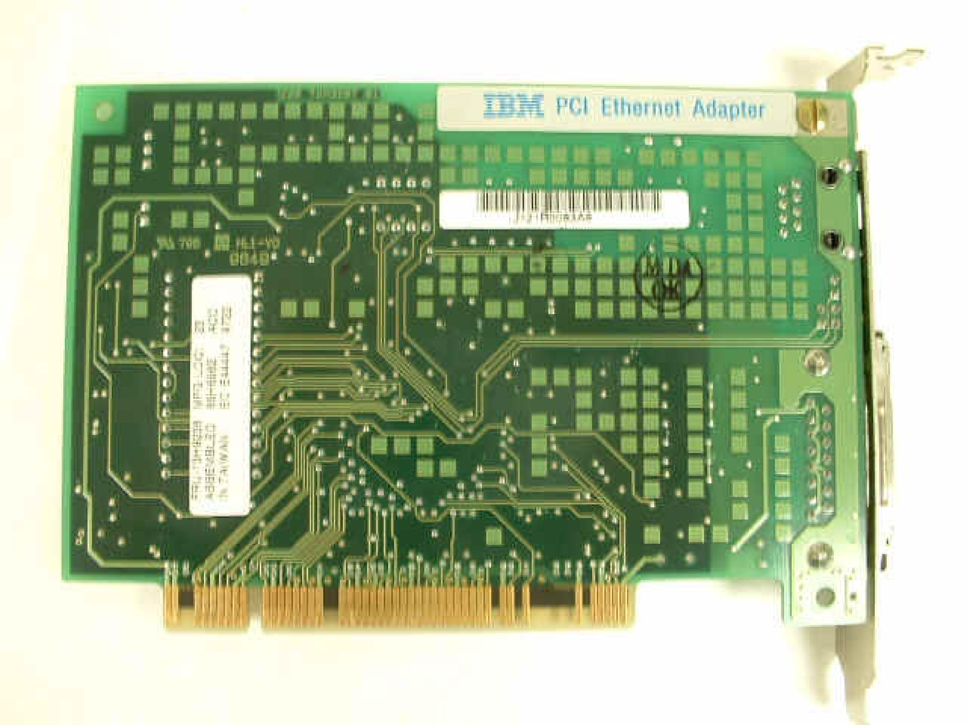 IBM 85H6562 PCI BUSMASTERING ETHERNET 10BT AUI WITH AMD PCNET-PCI III AM79C970RKC PROCESSOR