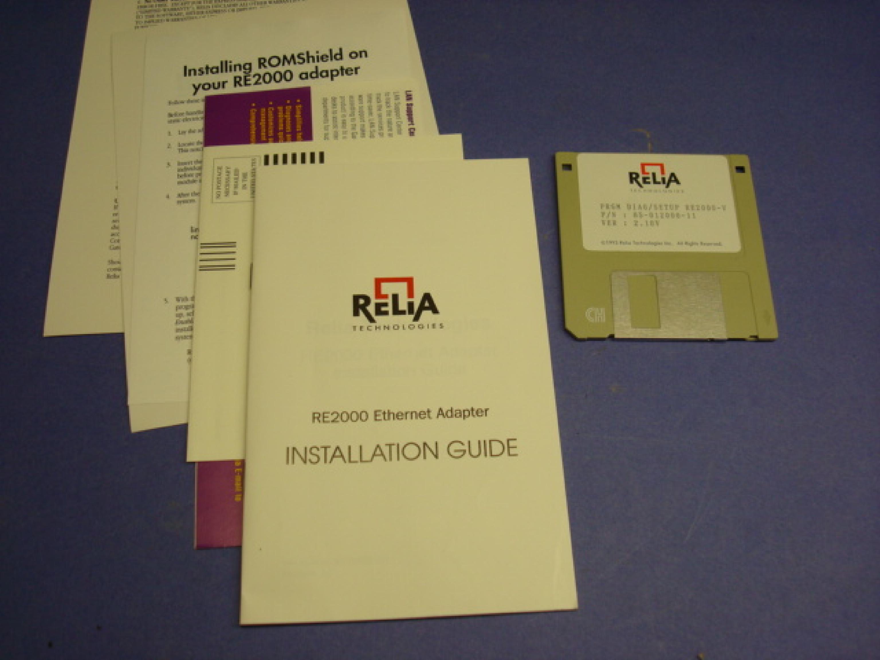 RELIA 94-102000-00 ISA ETHERNET 10BASE-T & COAX NIC