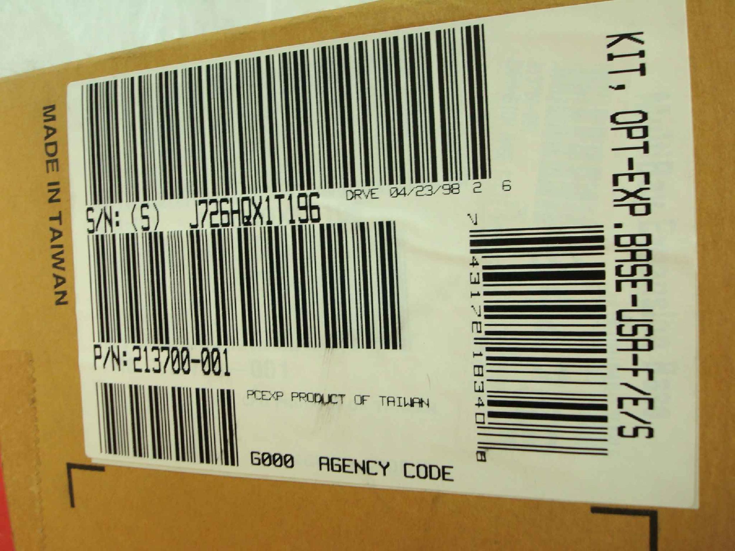 COMPAQ / HEWLETT PACKARD / HP 213700-001 LTE MULTIBAY EXPANSION BASE