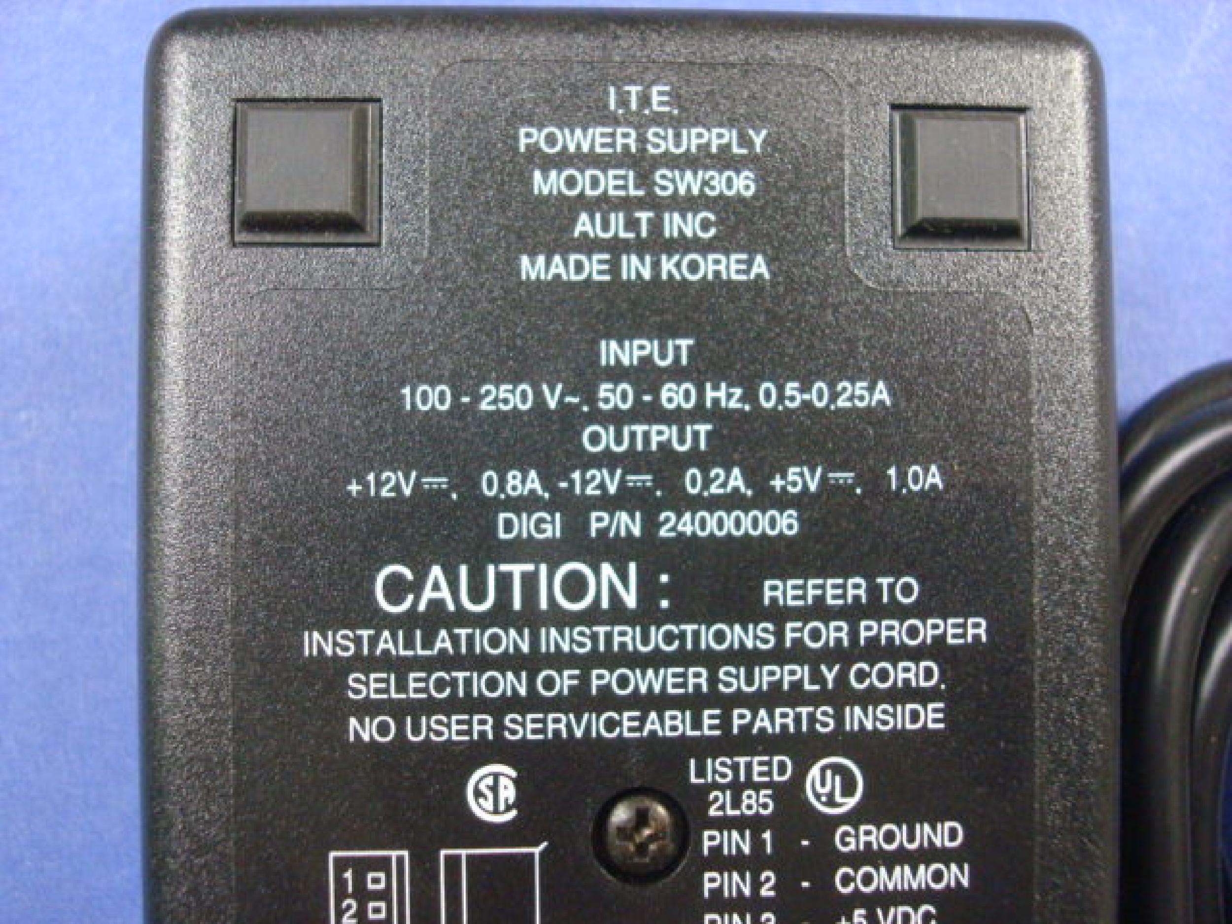 DIGI INTERNATIONAL 24000006 CLONE POWER SUPPLY FOR ETHERLITE