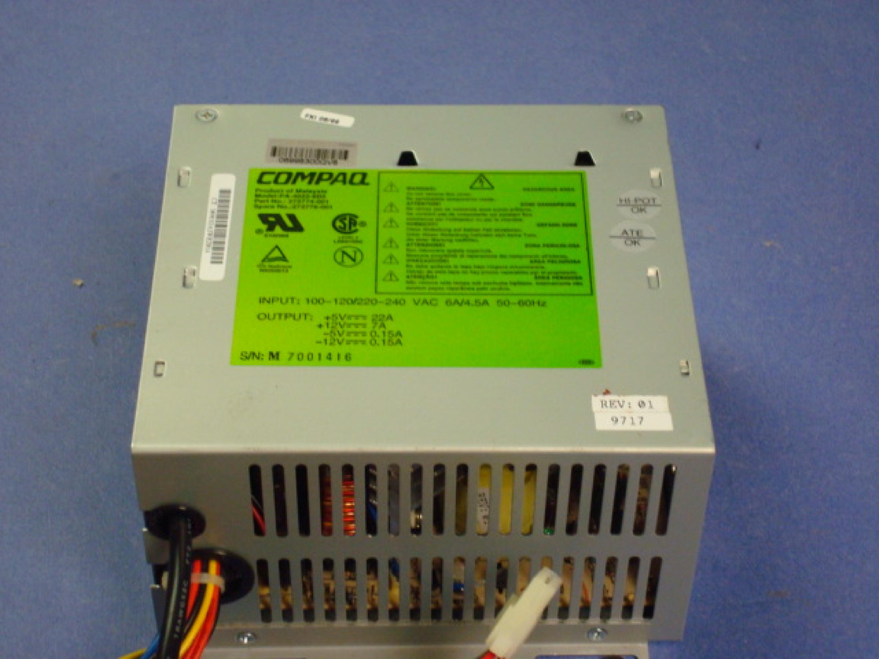 COMPAQ / HEWLETT PACKARD / HP 272774-001 POWER SUPPLY FACTORY BOXED