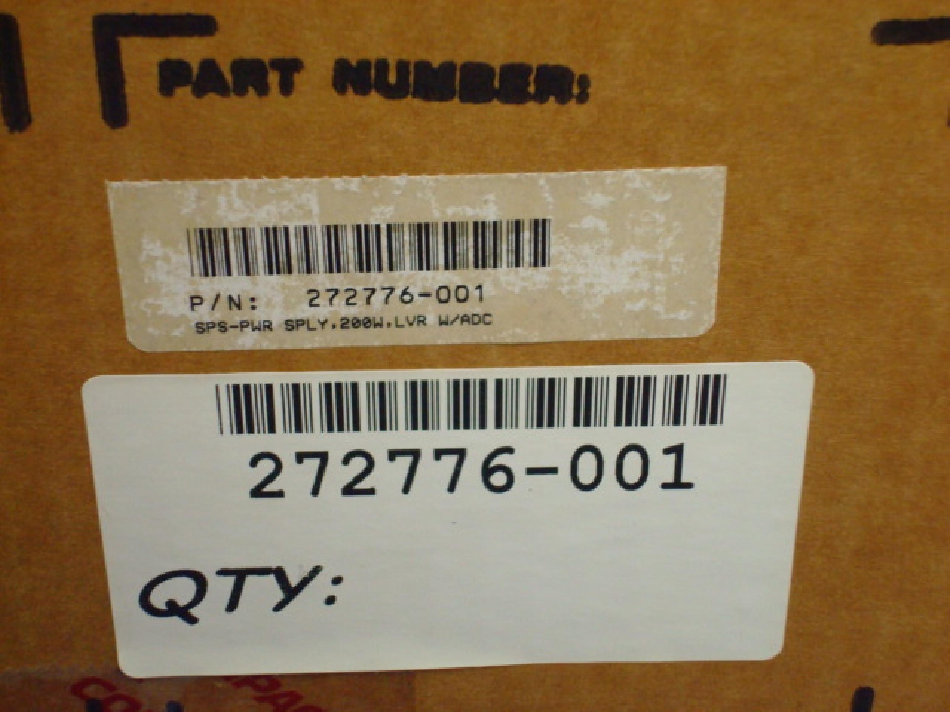 COMPAQ / HEWLETT PACKARD / HP 272774-001 POWER SUPPLY FACTORY BOXED