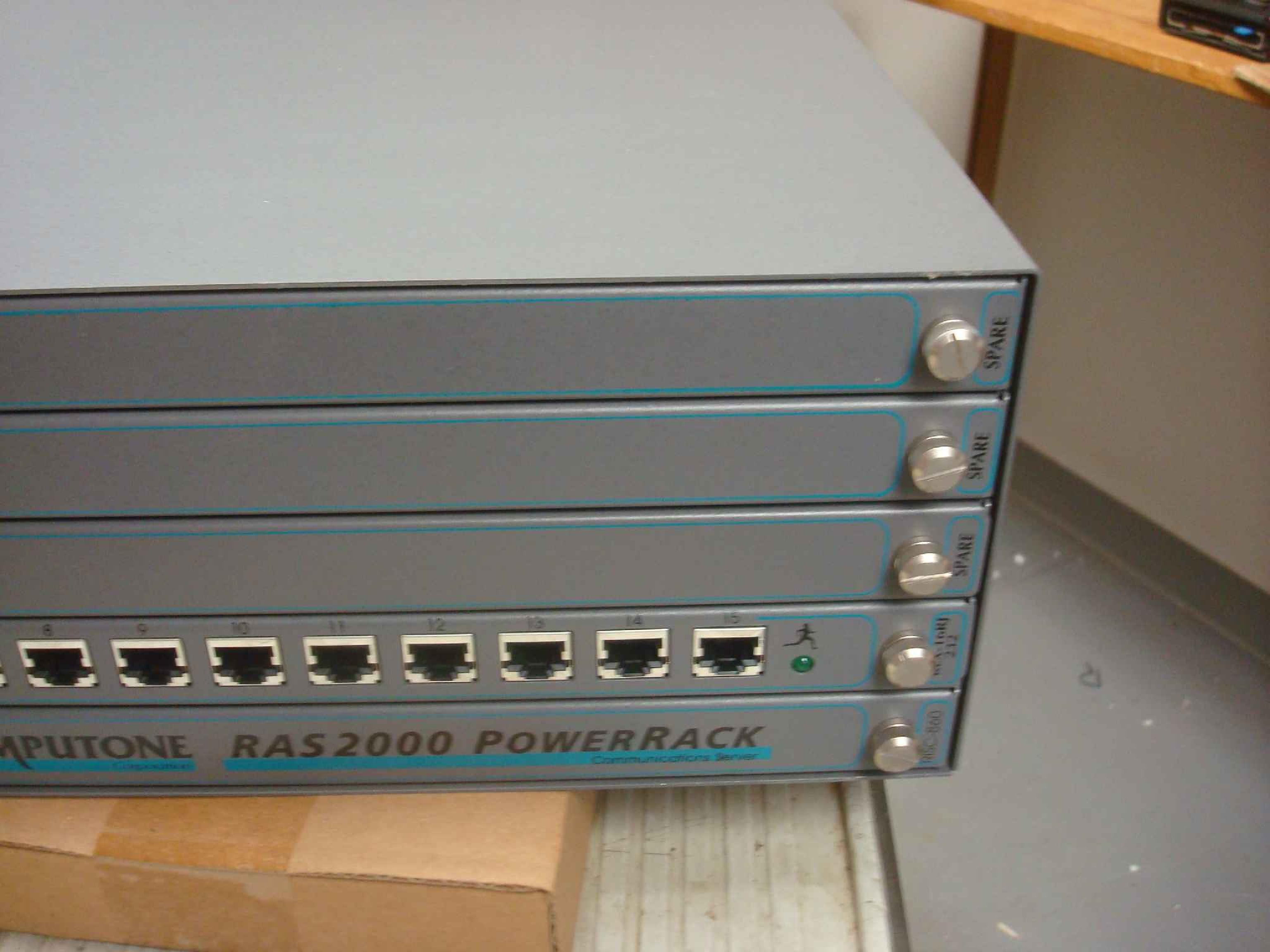 COMPUTONE RAS2000-16 RAS2000 POWERRACK 16PORT RJ45 RACK ETHERNET COMMUNICATIONS SERVER