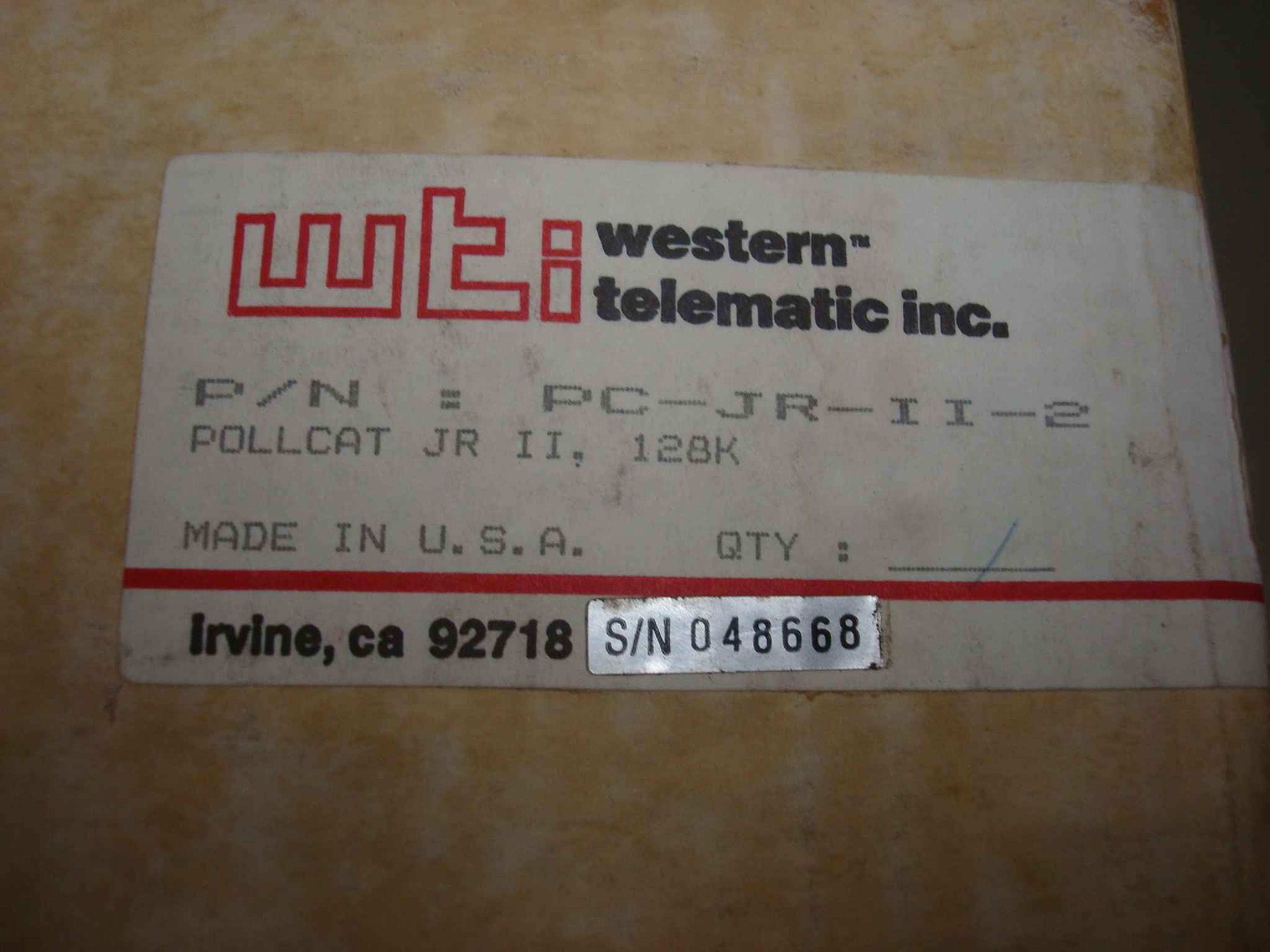 POLLCAT POLLCAT JR. II OPEN BOX, JR. II MODEL 128K