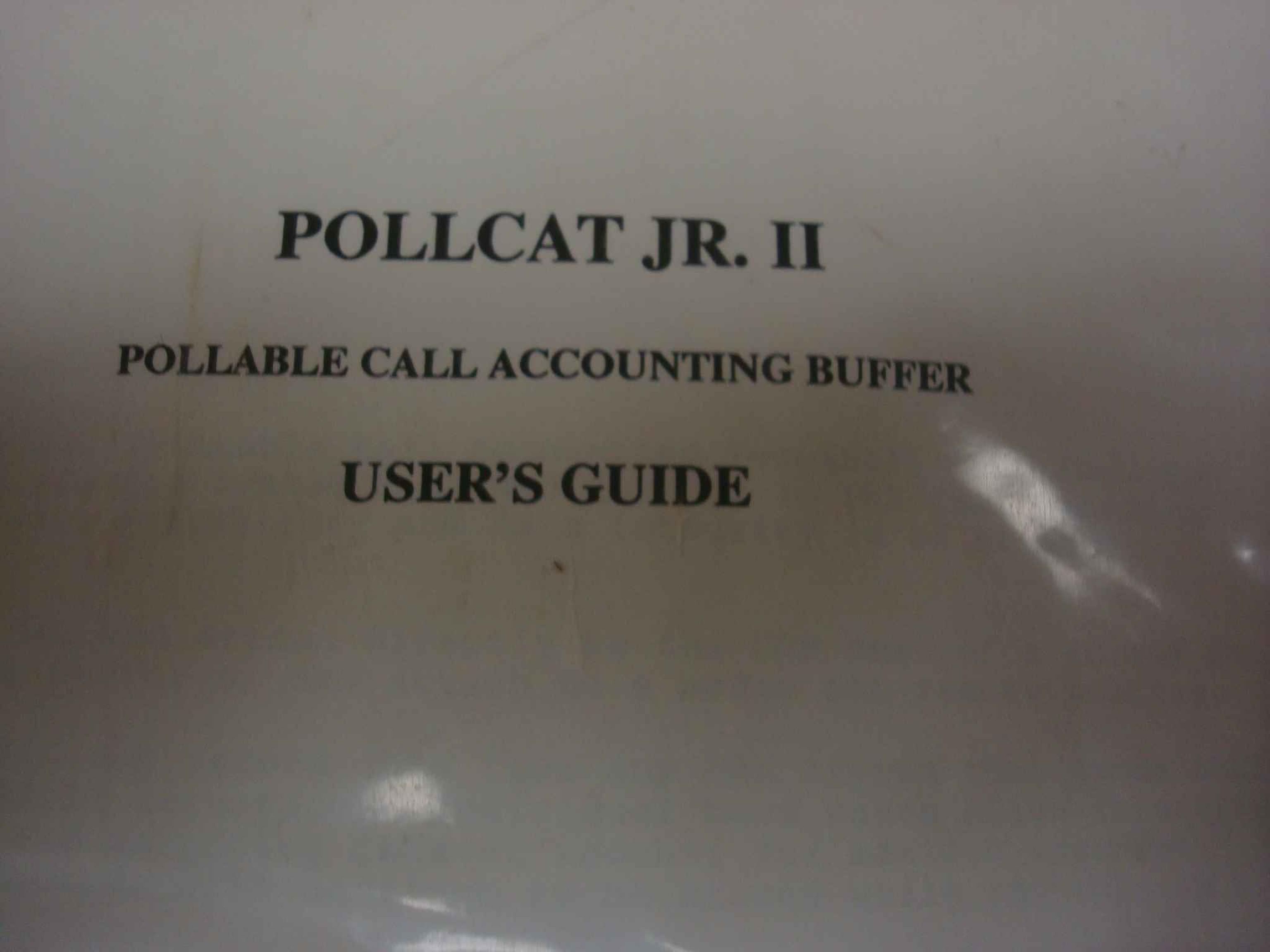 POLLCAT POLLCAT JR. II OPEN BOX, JR. II MODEL 128K