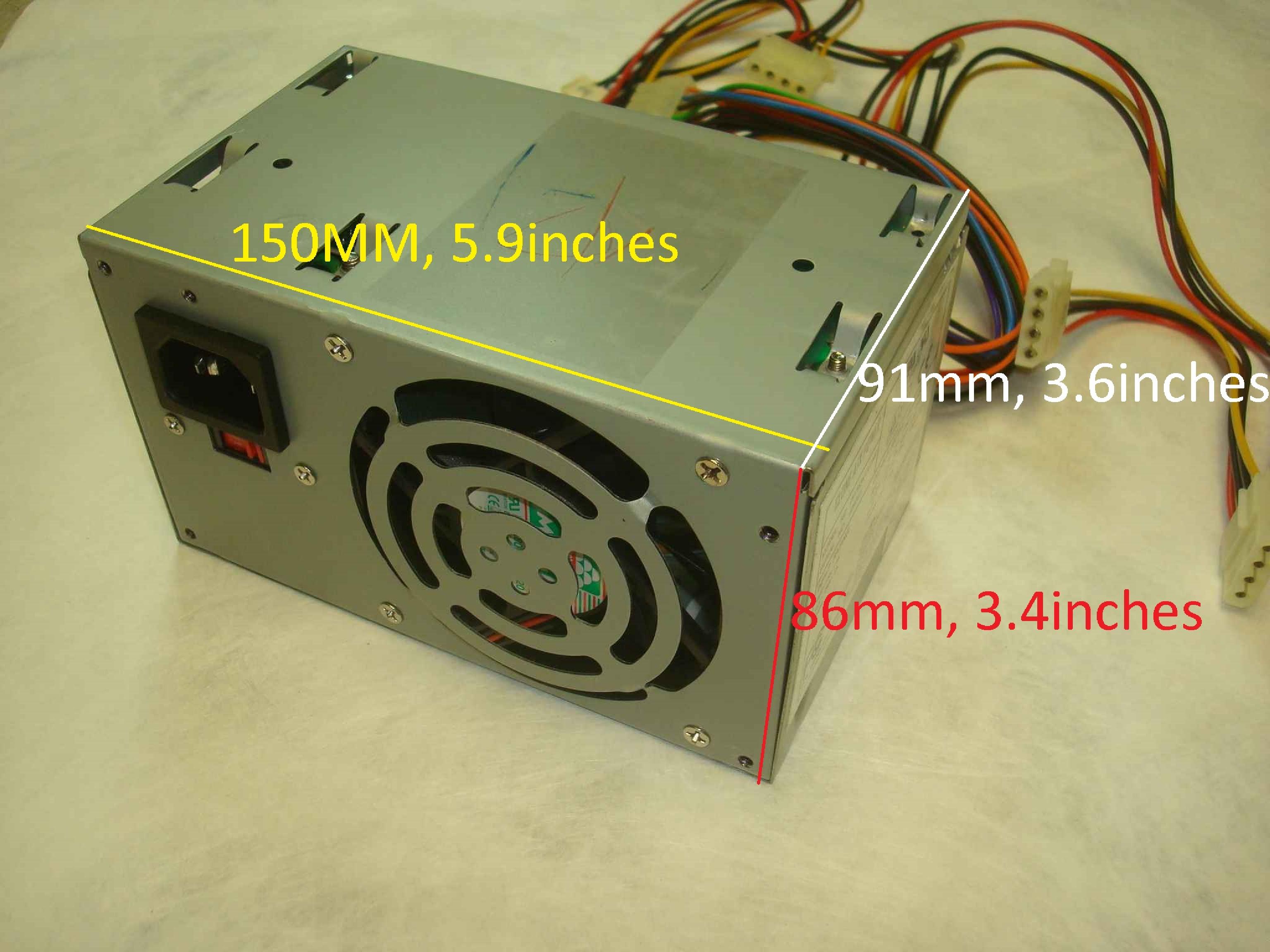 ANTEC PP-153X CLONE PS/3A ATX MINI POWER SUPPLY