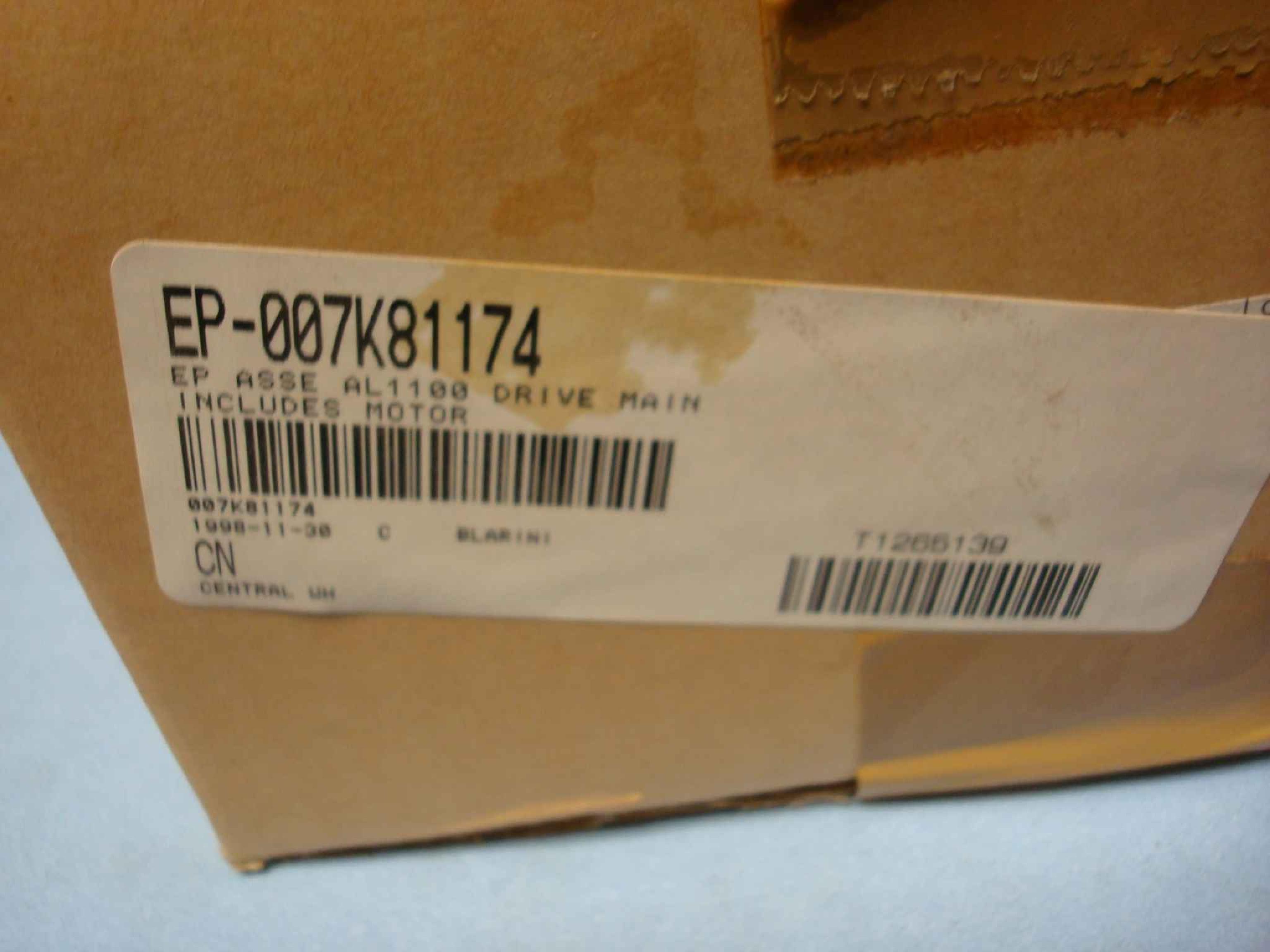 EPSON 007K81174 OPEN BOX ASSEMBLY AL1100 DRIVE MAIN INCLUDES MOTOR