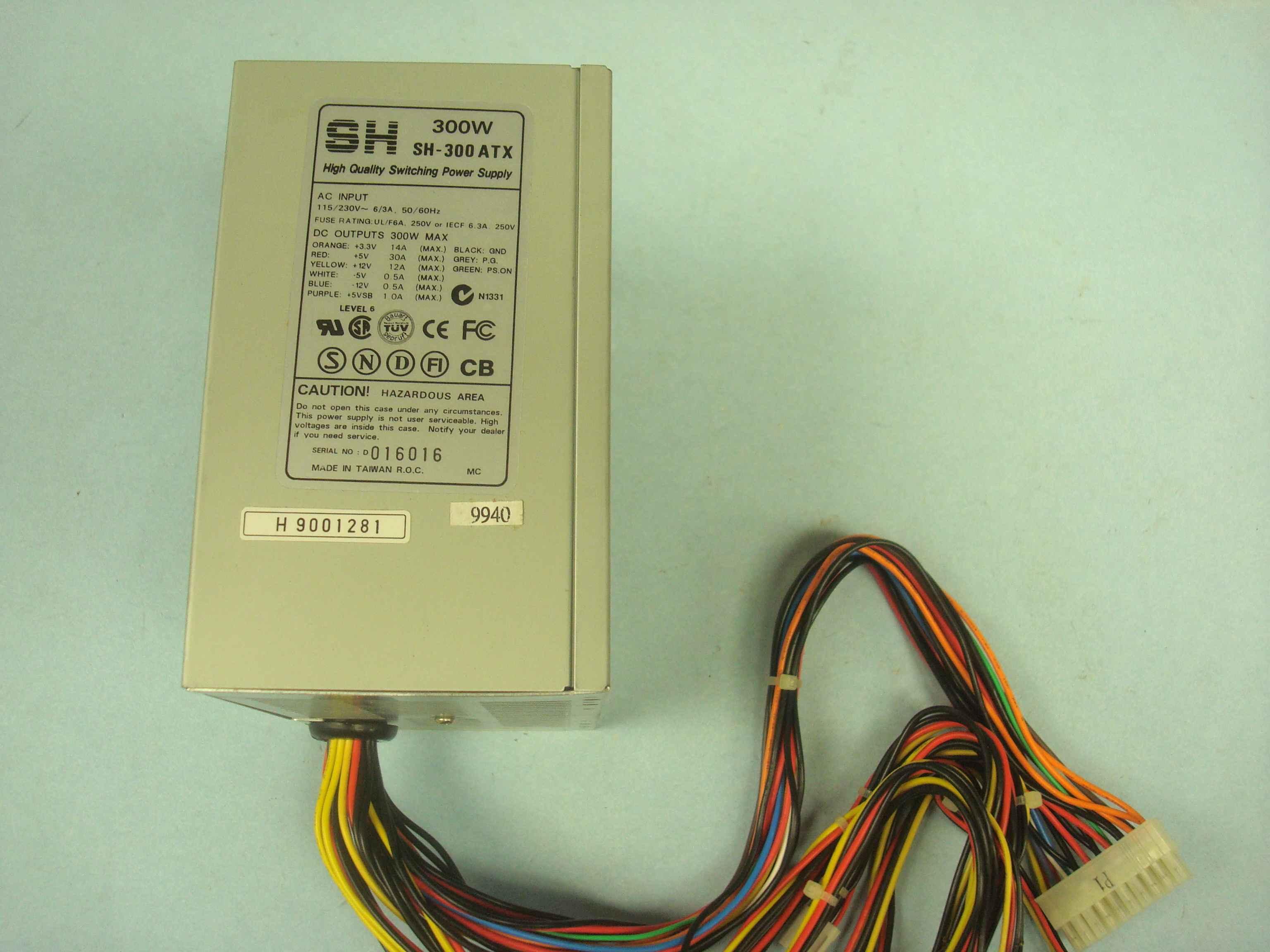 TIGER PWS001030-00 300 WATT ATX POWER SUPPLY FOR SERVER