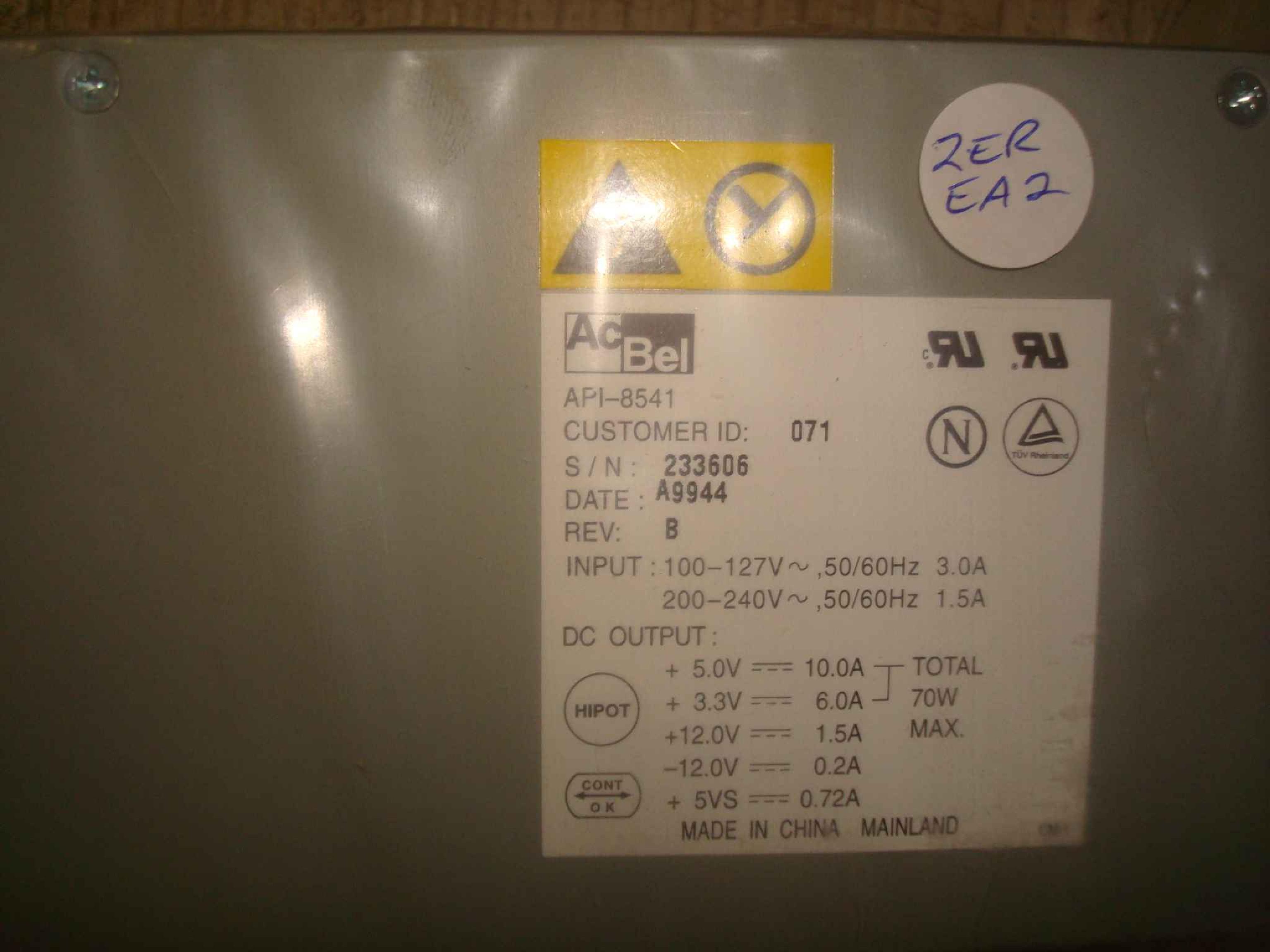 ACBEL API-8541 70 WATT ATX MINI SIZE