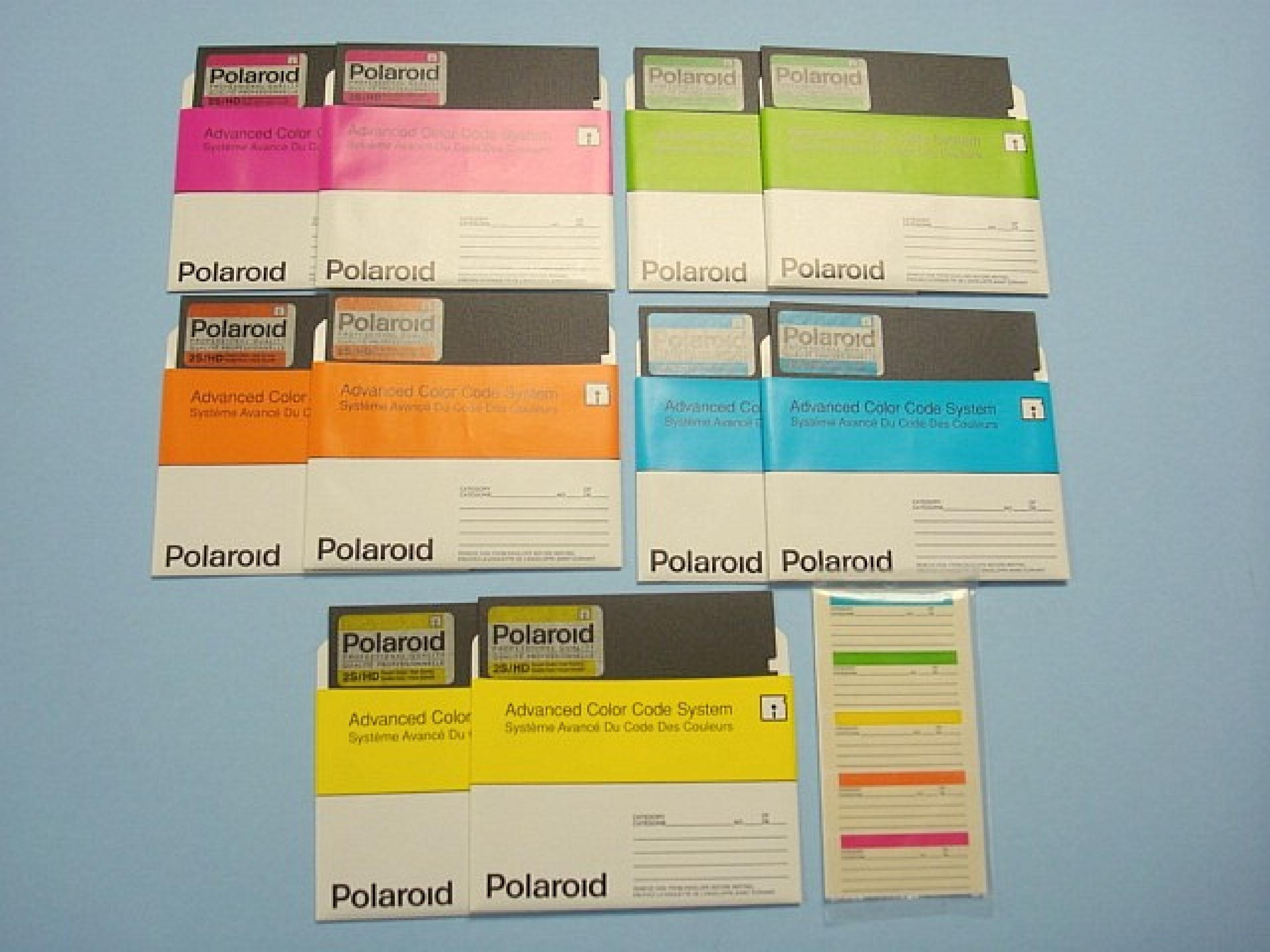 POLAROID 74100150811 BOX OF TEN 5.25 INCH 5 1/4 1.2MB DISKETTES 2S/HD DSHD TEN INDIVIDUAL DISKETTES