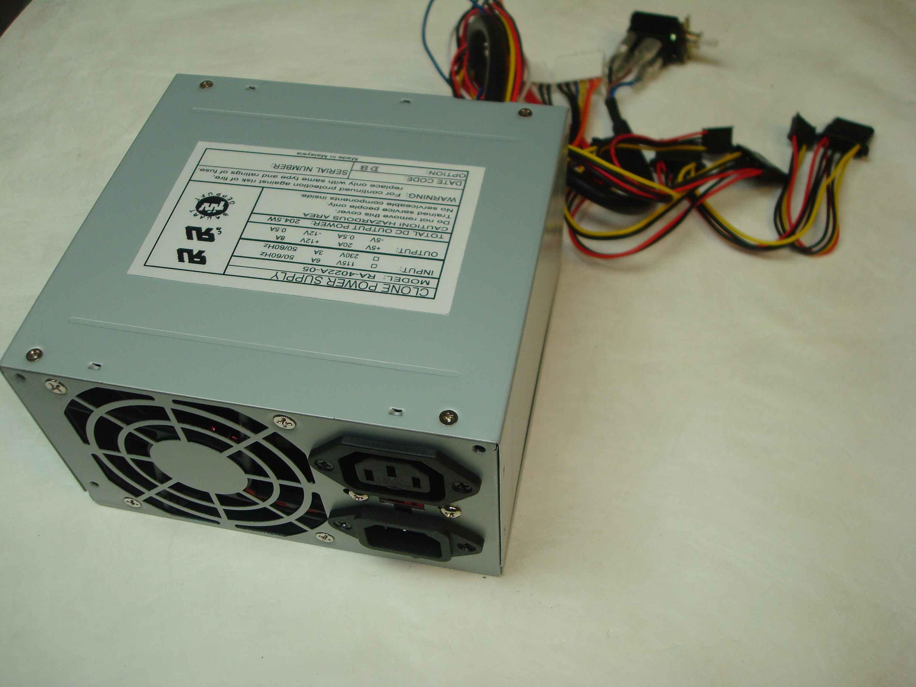 3Y POWER TECHNOLOGY INC RA-4022A-05 CLONE AT POWER SUPPLY