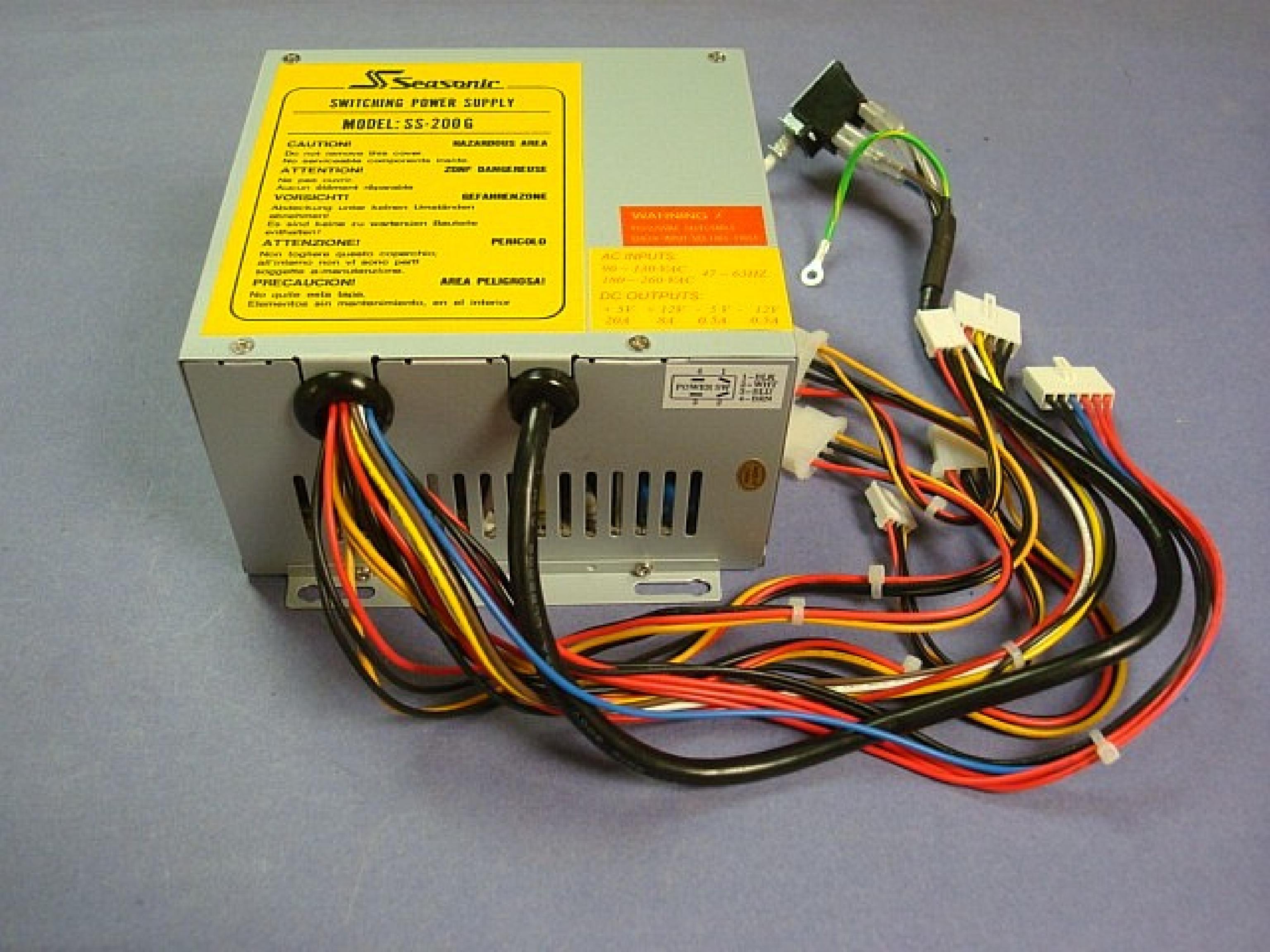 SEASONIC SS-200G AT STYLE POWER SUPPLY WITH REMOTE SWITCH