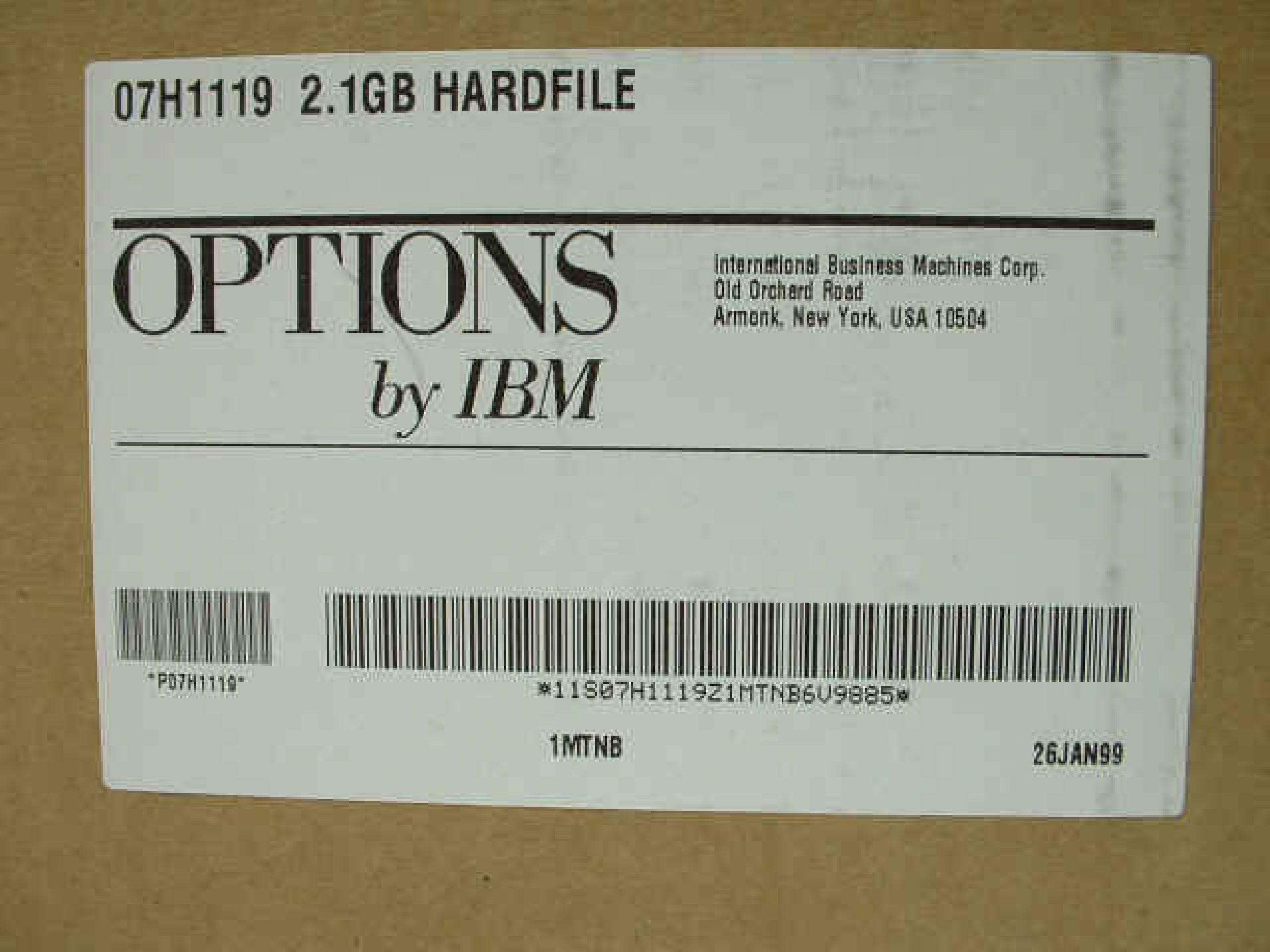 IBM DORS-32160 2.1GB 68 PIN SCSI DRIVE FACTORY SEALED