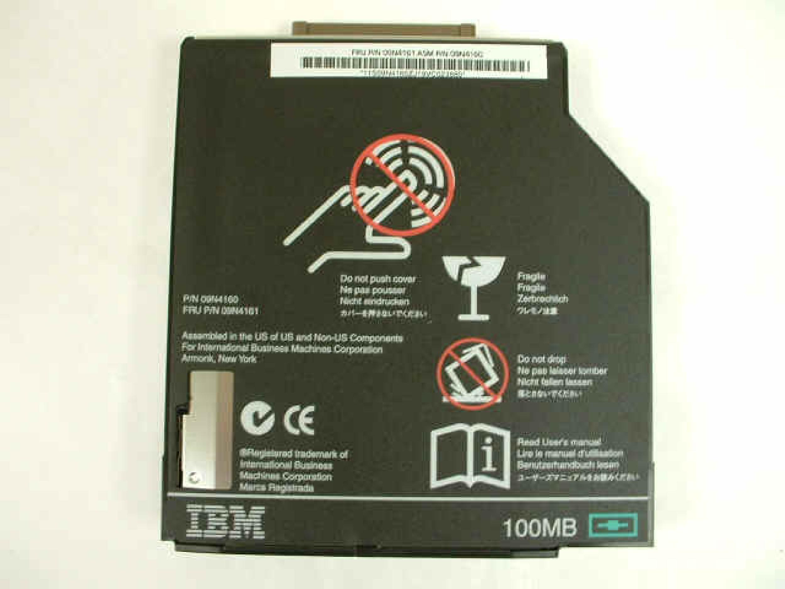 IBM 09N4160 100MB ULTRASLIM ZIP DRIVE FOR THINKPAD