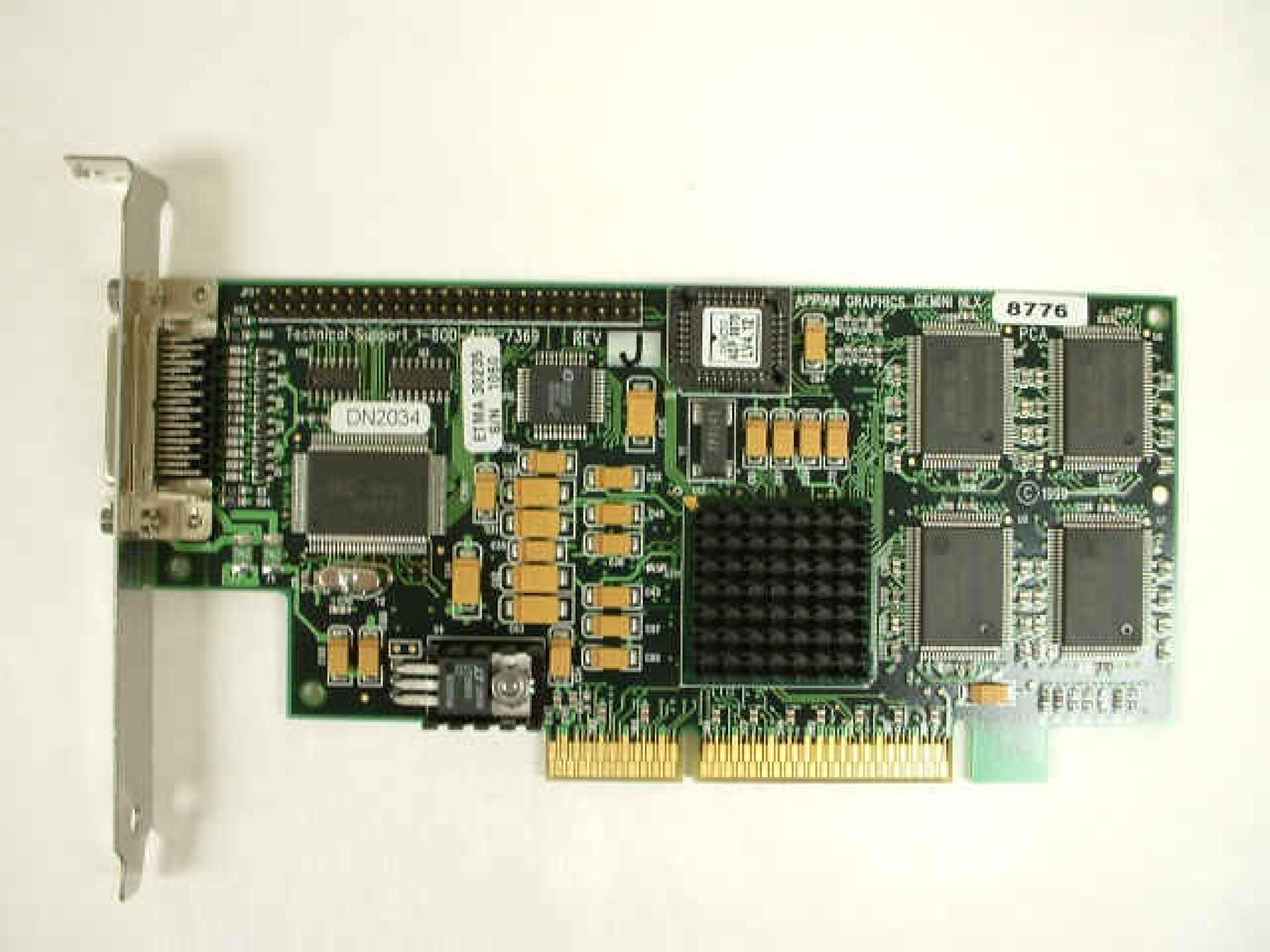 APPIAN GRAPHICS GEMINI NLX APPIAN GEMINI AGP 16MB NLX DUAL MONITOR ADAPTER