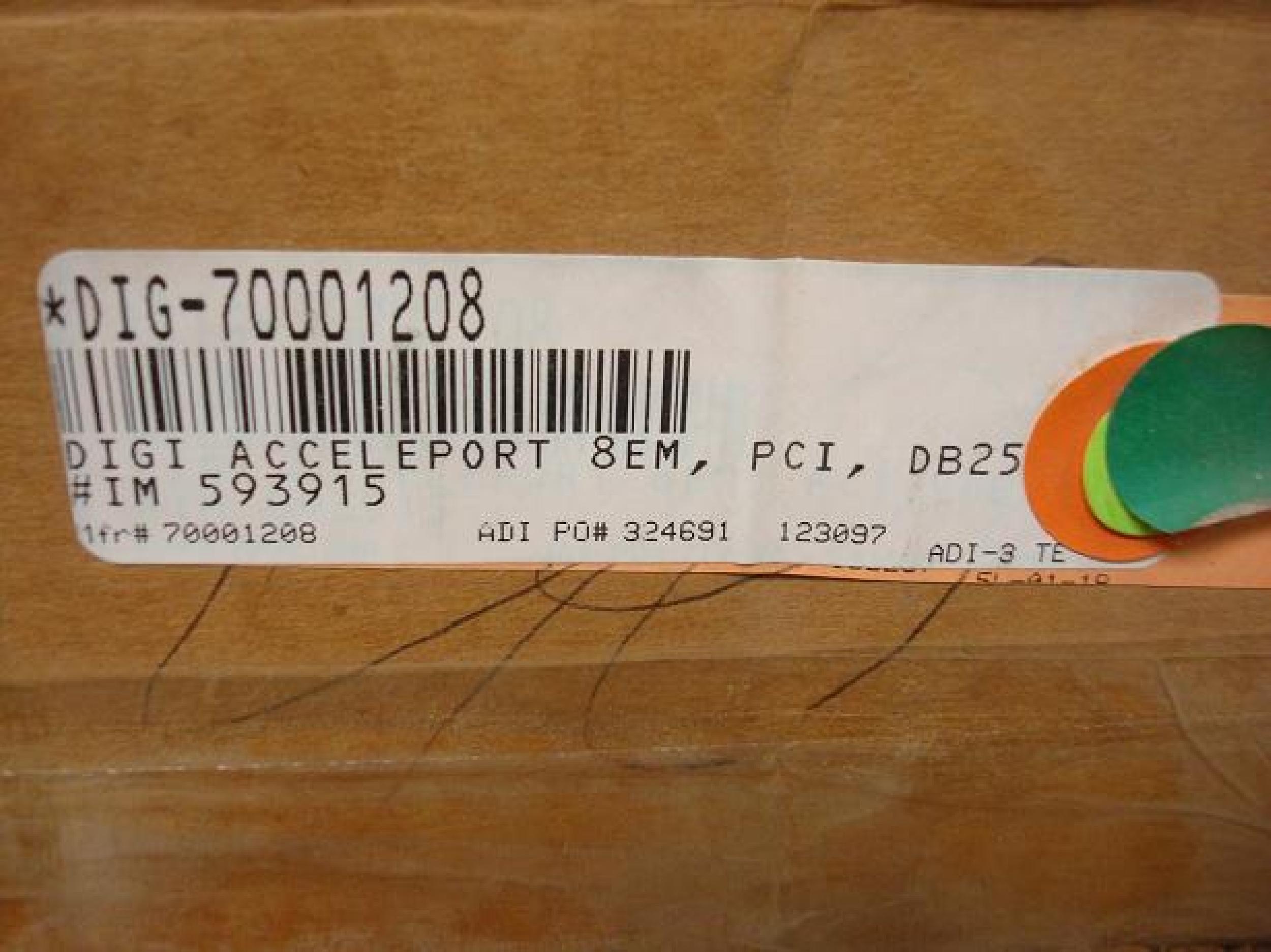 DIGI INTERNATIONAL 70001208 ACCELEPORT 8EM PCI DB25