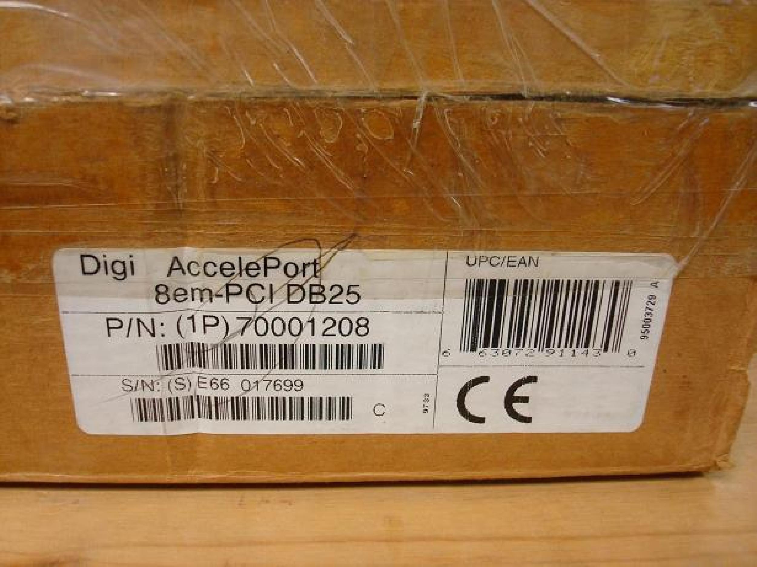 DIGI INTERNATIONAL 70001208 ACCELEPORT 8EM PCI DB25