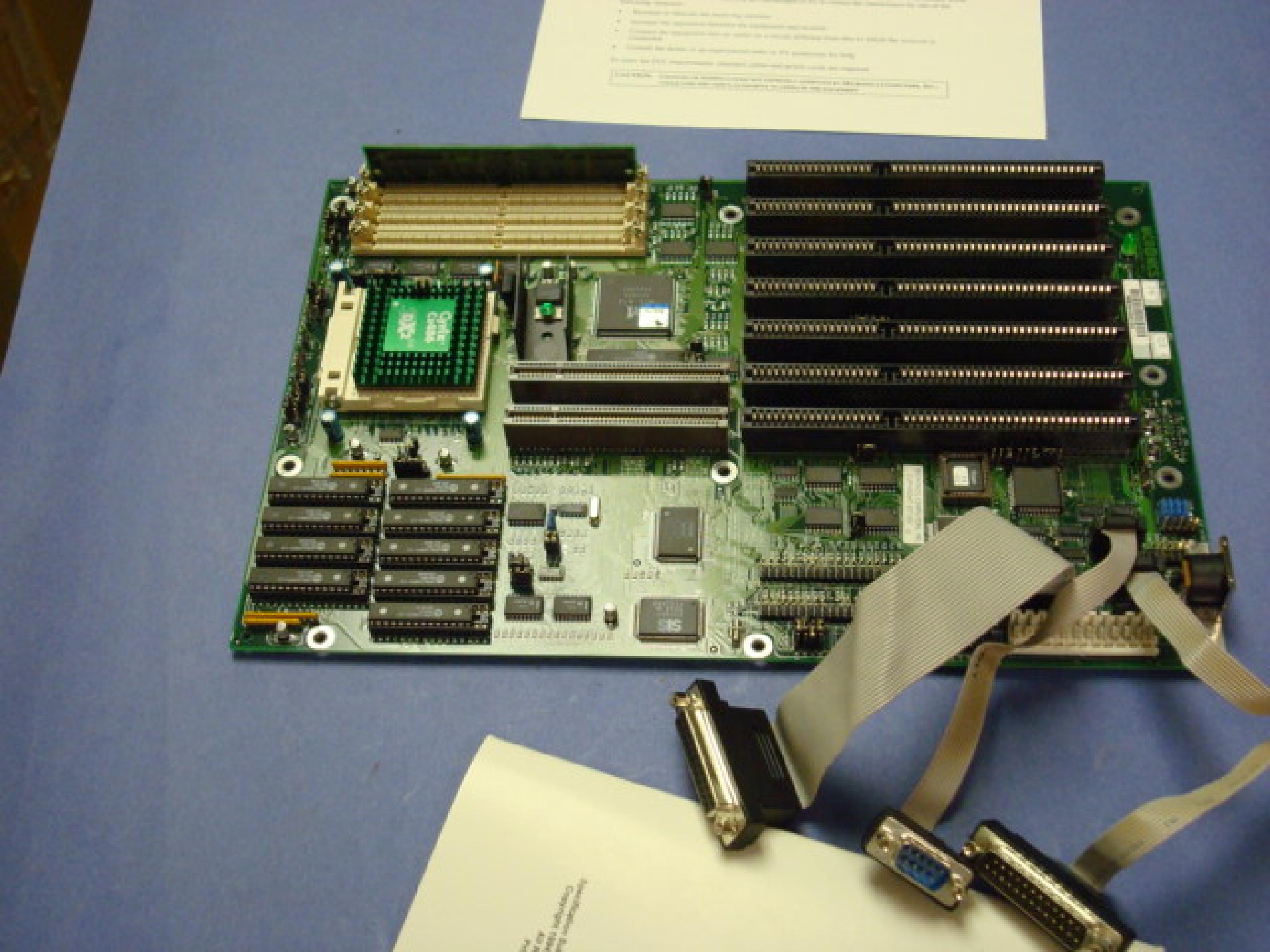 MICRONICS 09-00192-24 C2 SYSTEMBOARD 7 ISA, 2 VLB CYRIX CX486 DX266 2 SERIAL, 1 PARALLEL, 2 IDE, 1 FLOPPY, AT STYLE MOTHERBOARD