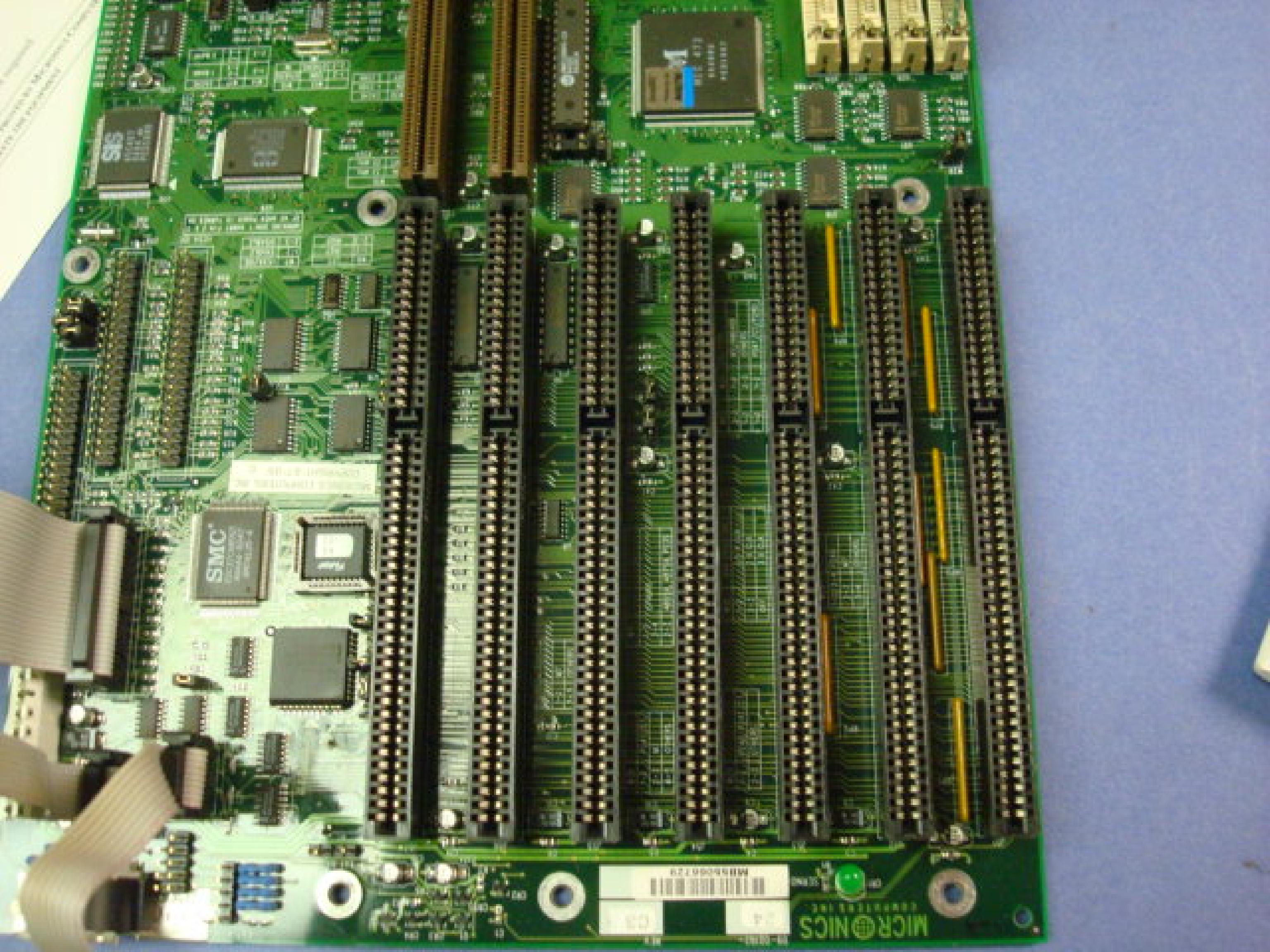 MICRONICS 09-00192-24 C2 SYSTEMBOARD 7 ISA, 2 VLB CYRIX CX486 DX266 2 SERIAL, 1 PARALLEL, 2 IDE, 1 FLOPPY, AT STYLE MOTHERBOARD