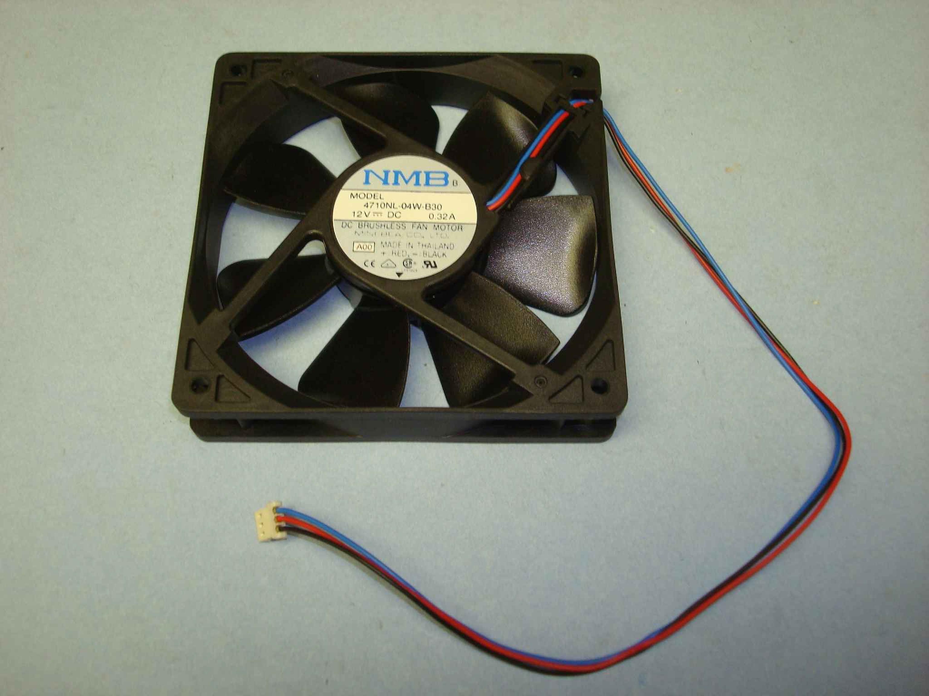 NMB 4710NL-04W-B30 FAN 4 1/2 INCH BY 1 INCH 12 V DC 3WIRE 12INCH CABLE