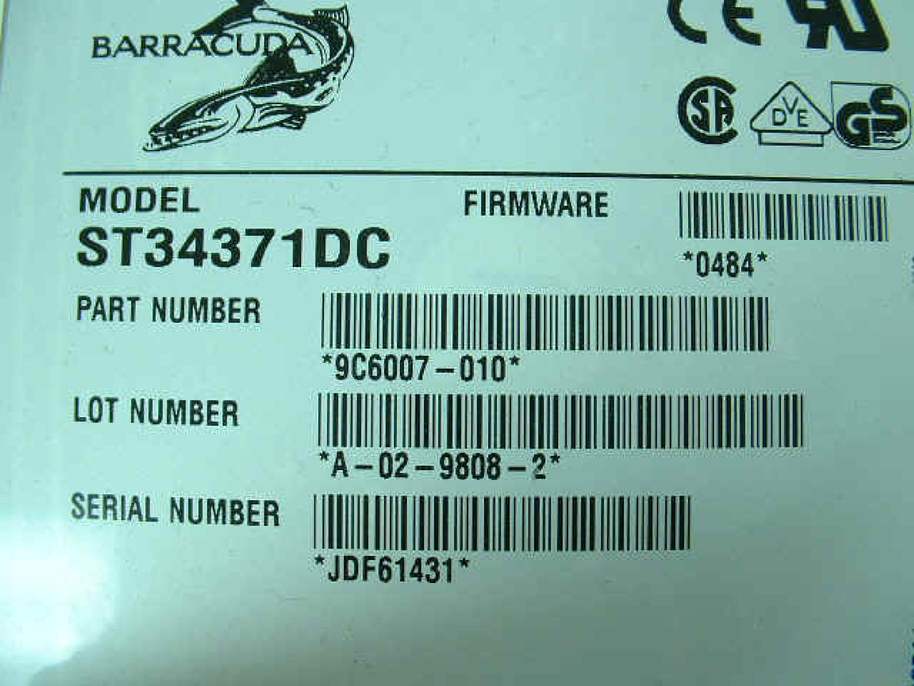 SEAGATE 9C6007-010 BARRACUDA 4.35GB ULTRA SCSI 80PIN FACTORY SEALED SCA DIFFERENTIAL