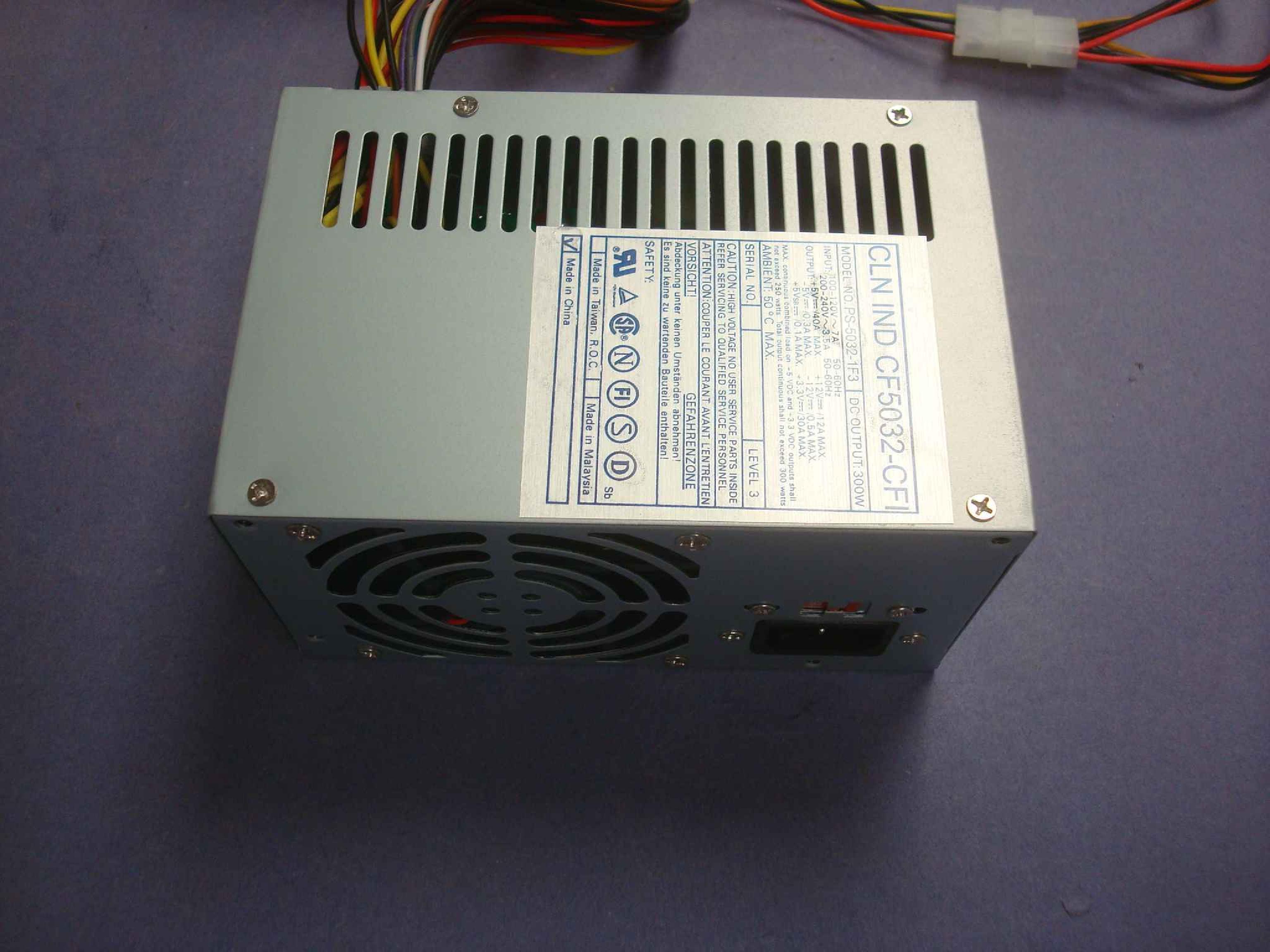 LITEON PS-5032-1F3 CLONE ATX STYLE POWER SUPPLY 300 WATT