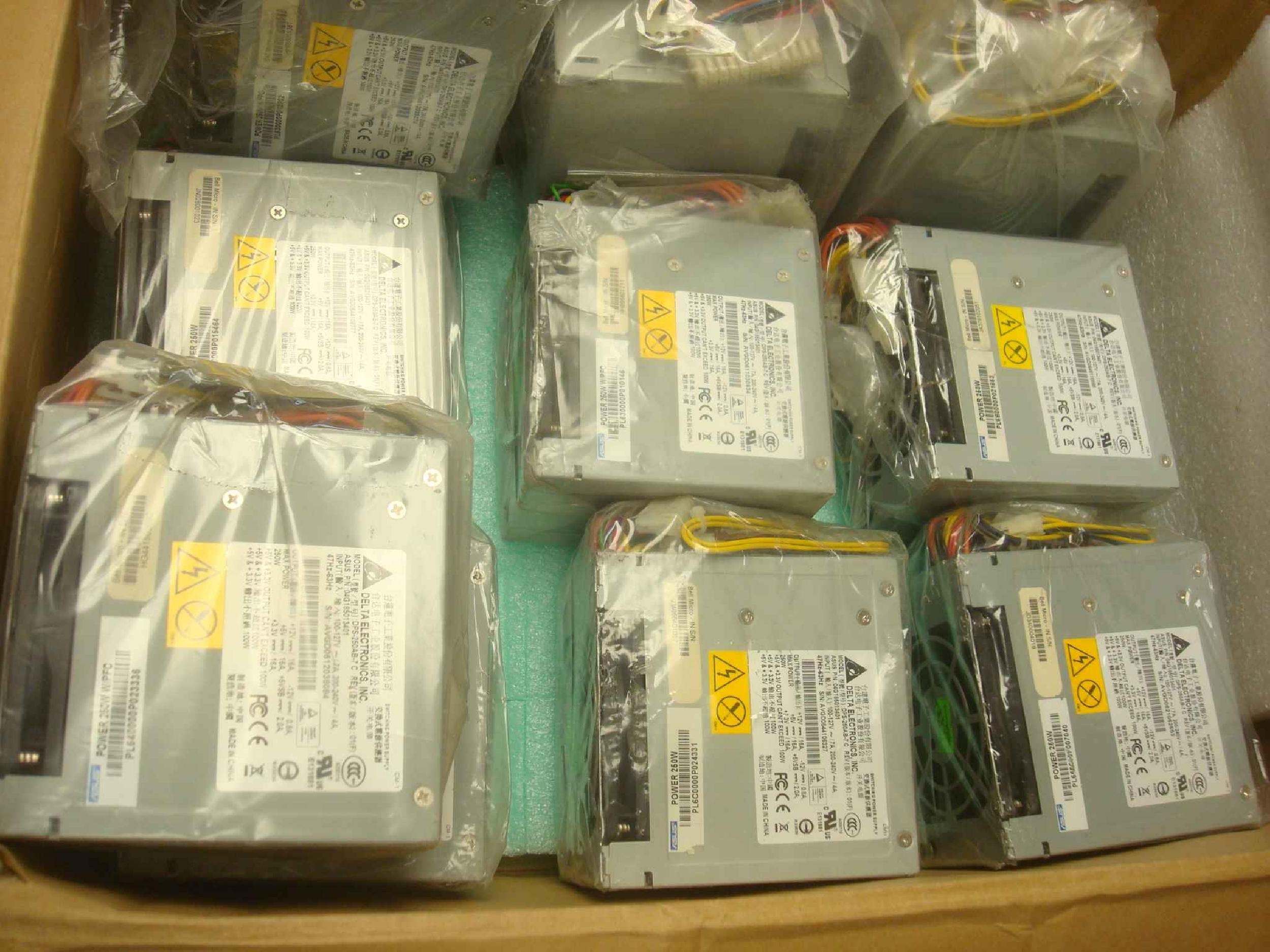 DELTA ELECTRONICS DPS-250AB-7 C NEW-PULL 250W POWER SUPPLY, 24PIN ATX 90MM , 1CABLE WITH 4PIN MOLEX 100MM AND 200MM, P4 400MM