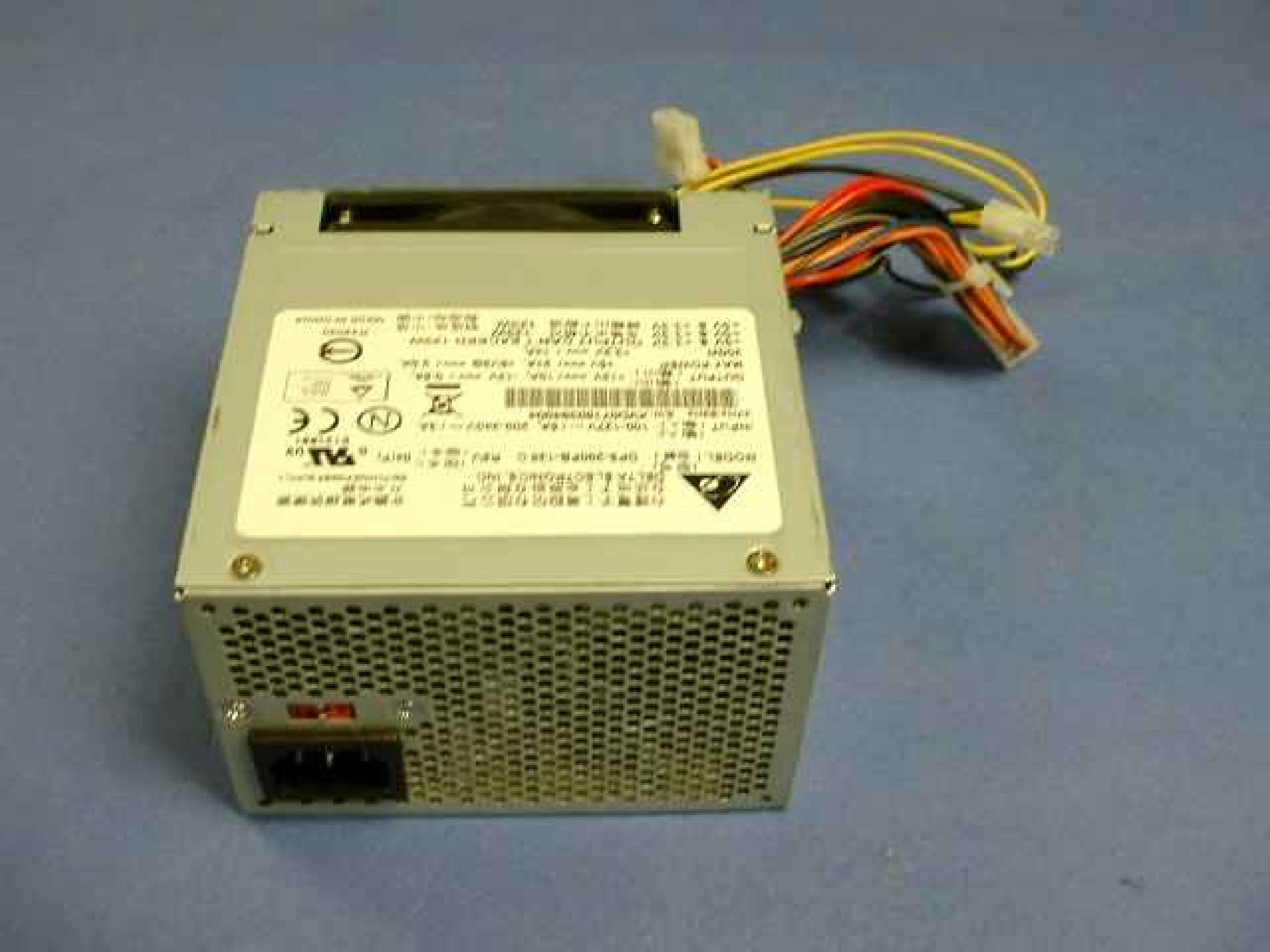 DELTA ELECTRONICS DPS-200PB-138 C 200W ATX POWER SUPPLY, 4 INCH 20PIN ATX, 20 INCH P4 CONNECTOR, 2 MOLEX