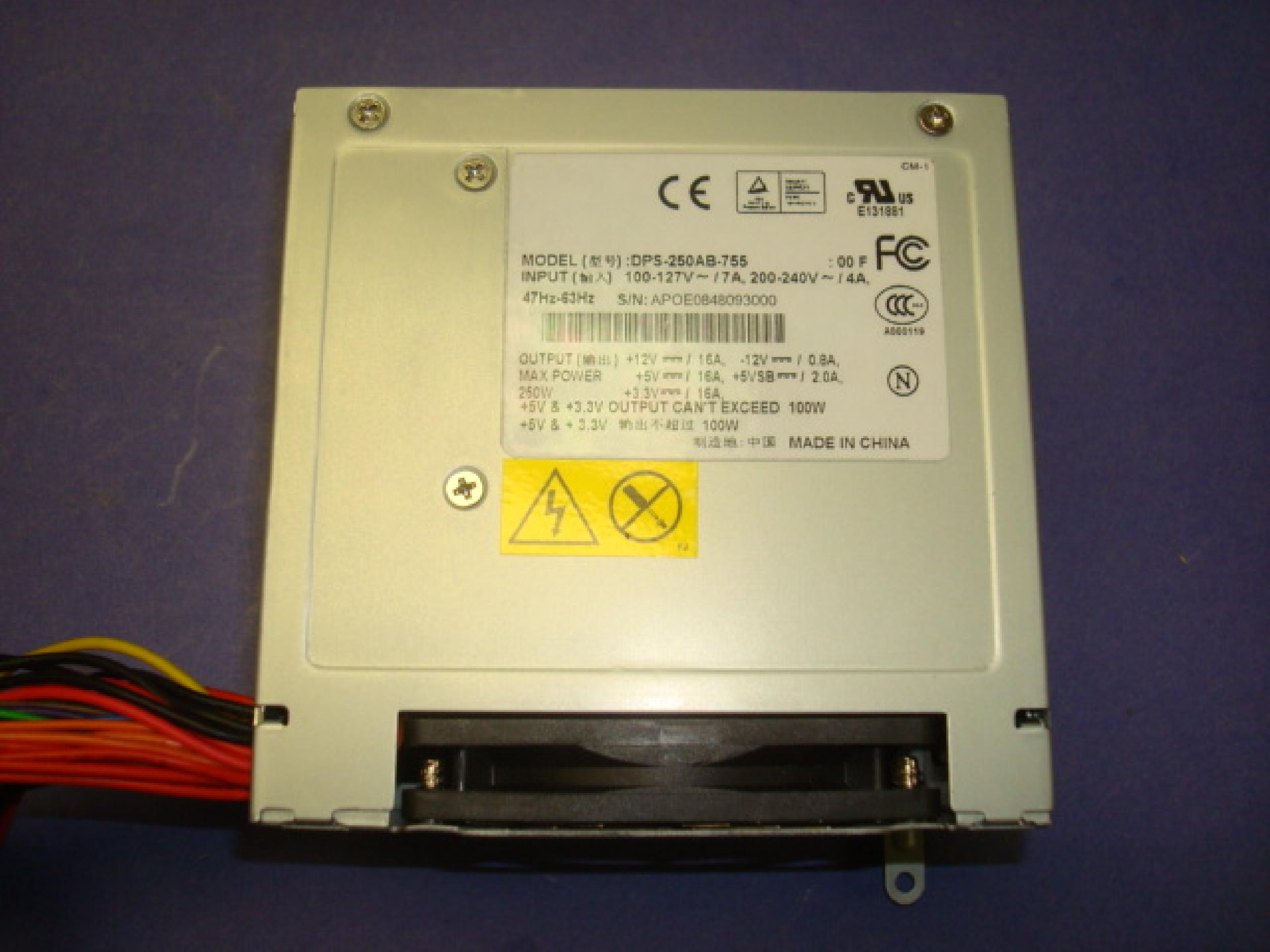 DELTA ELECTRONICS DPS-250AB-755 20PIN ATX POWER SUPPLY