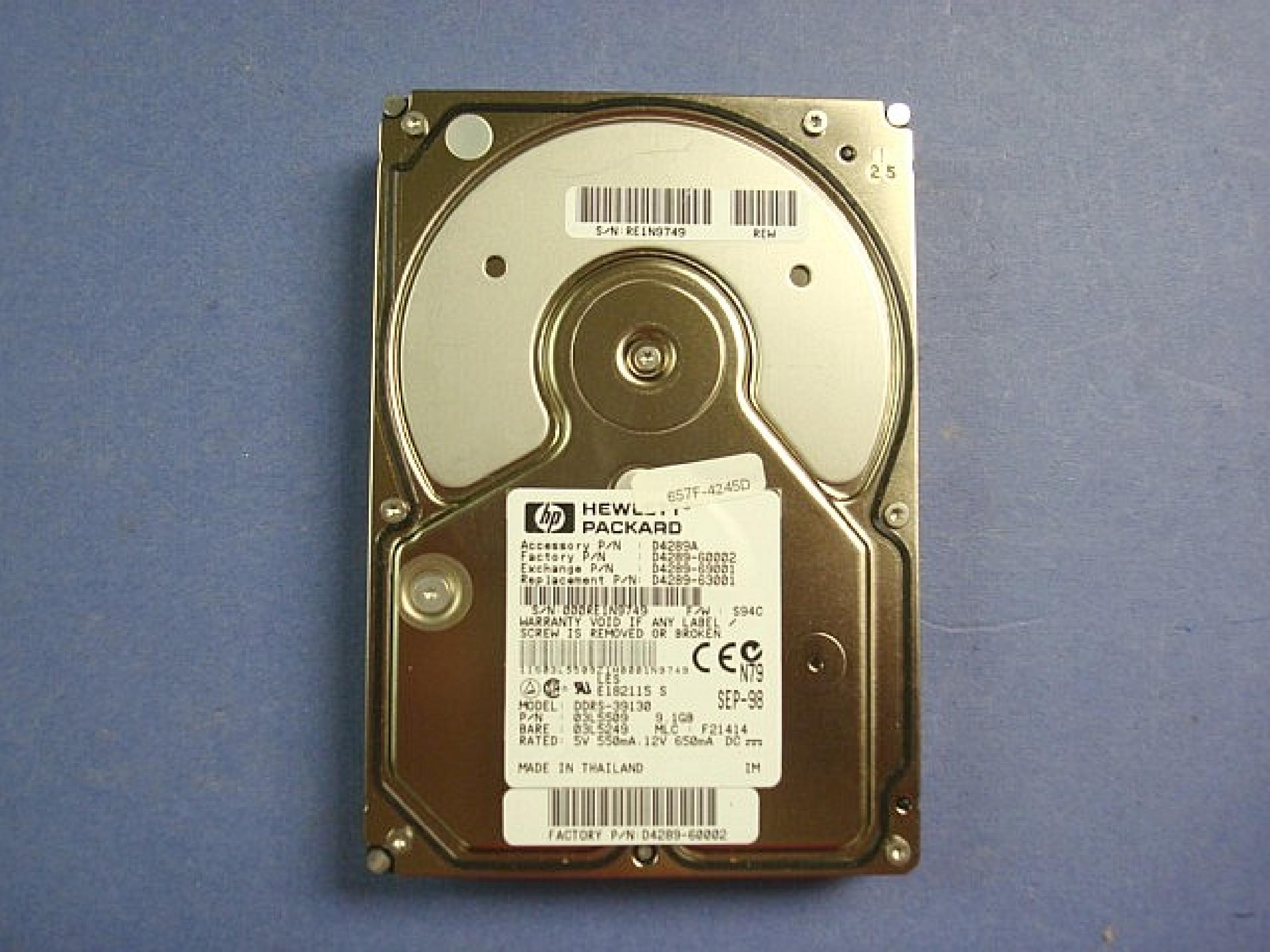 IBM 03L5509 9GB 80 PIN ULTRA SCSI DRIVE