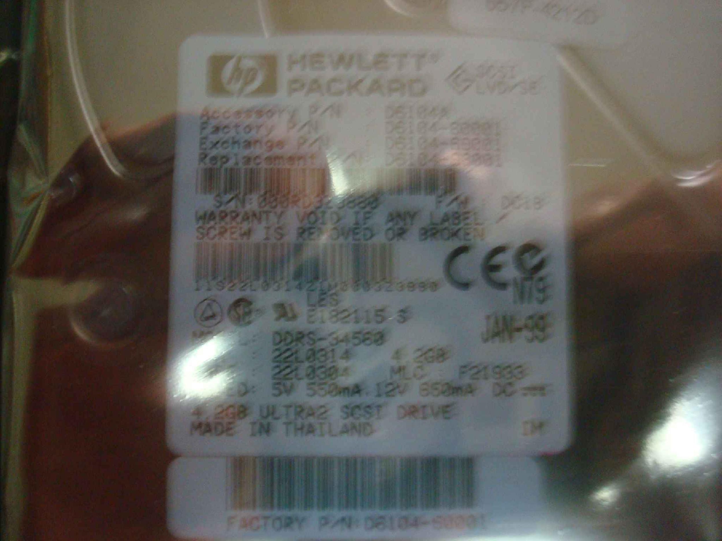 IBM 22L0314 4.2GB SCSI DRIVE 80 PIN