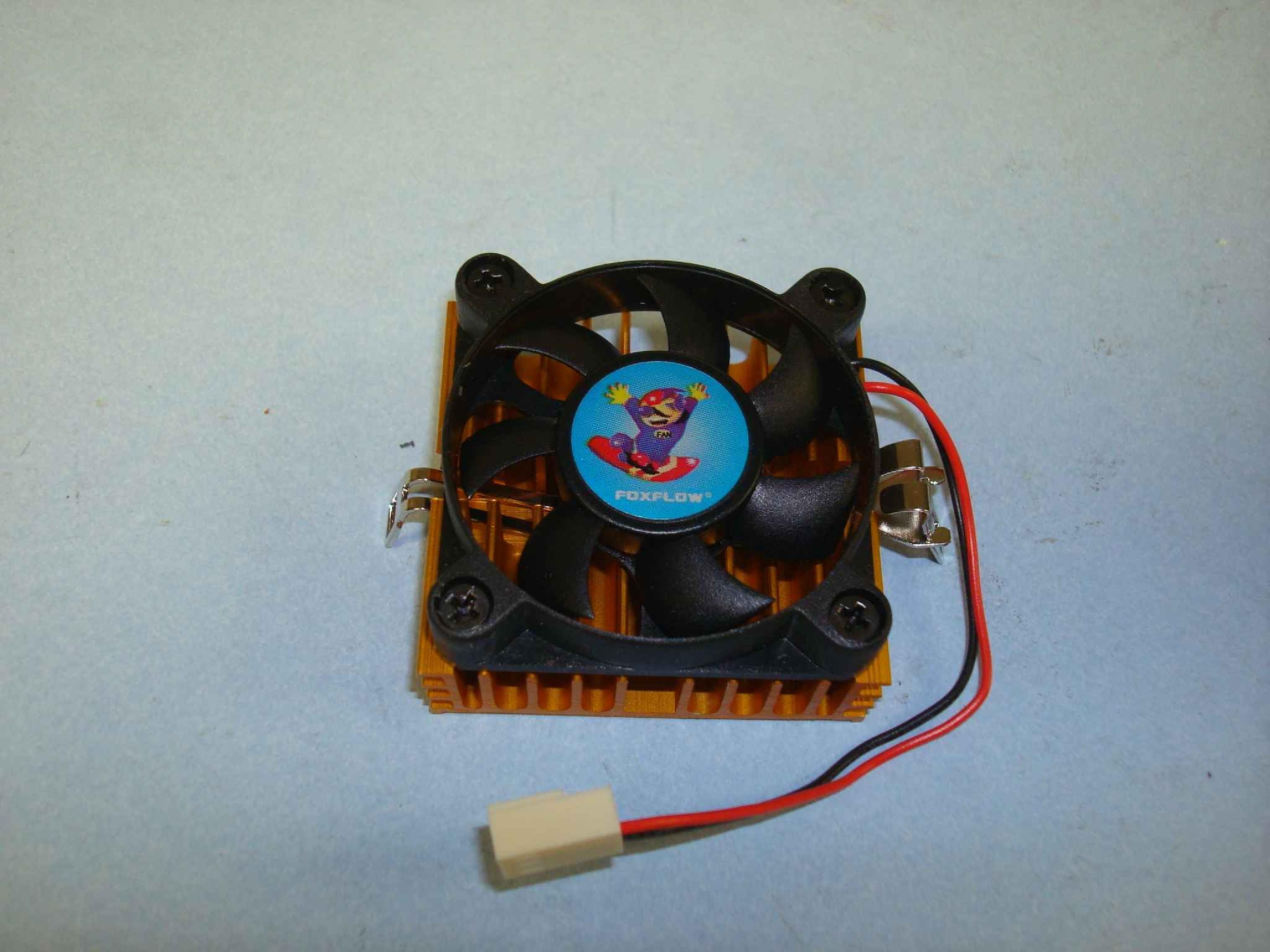 COLORFUL EC-5010 FAN 12V DC 50MM BY 10MM 2WIRE 4INCH CABLE WITH 3PIN CONNECTOR, PULLED FROM COOLING HEAT SYNC