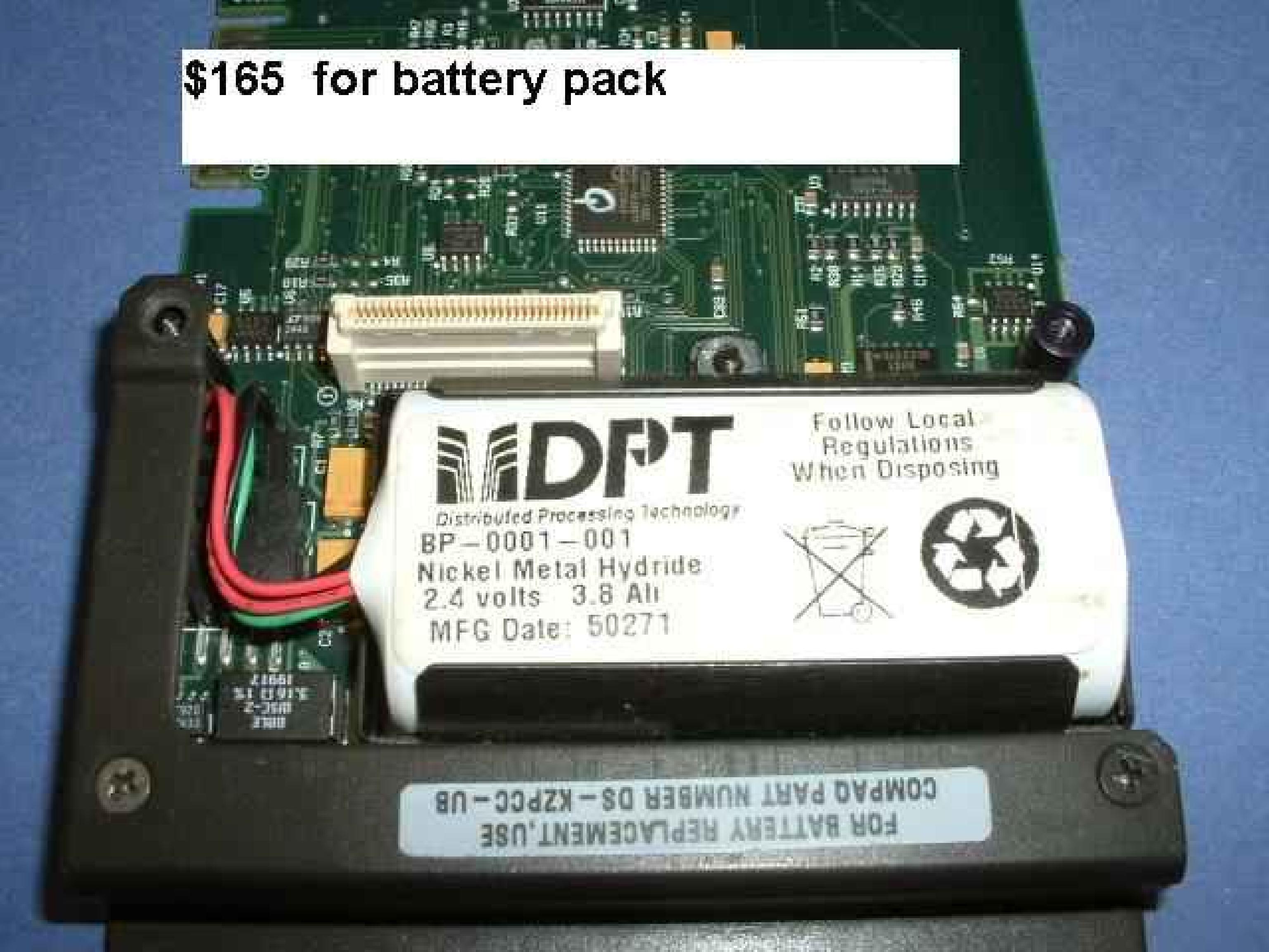 DPT BP-0001-001 CLONE REPLACEMENT BATTERY FOR BATTERY MODULE FOR RAID CONTROLLER