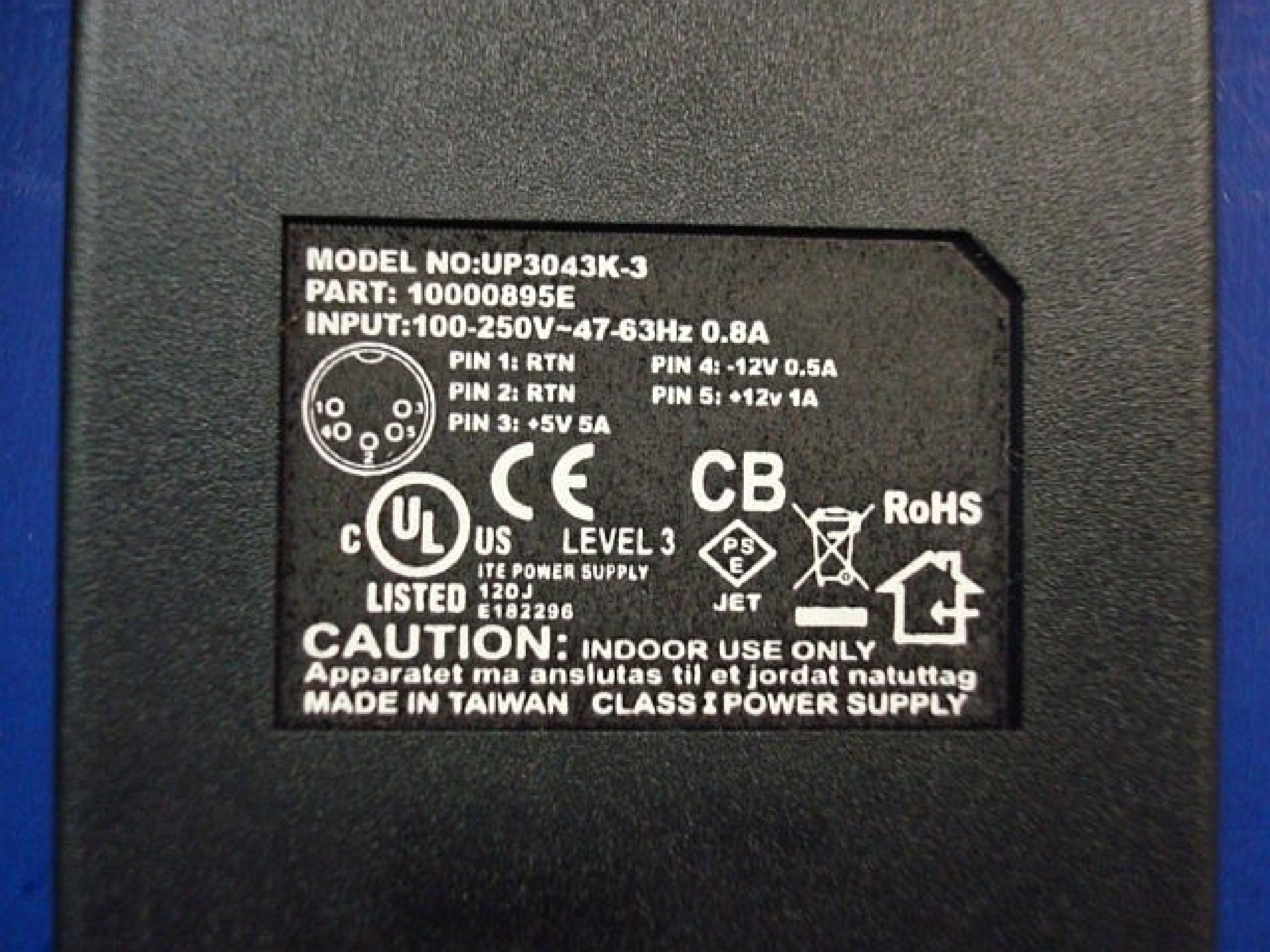 DIGI INTERNATIONAL UP3043K-3 CLONE POWER SUPPLY