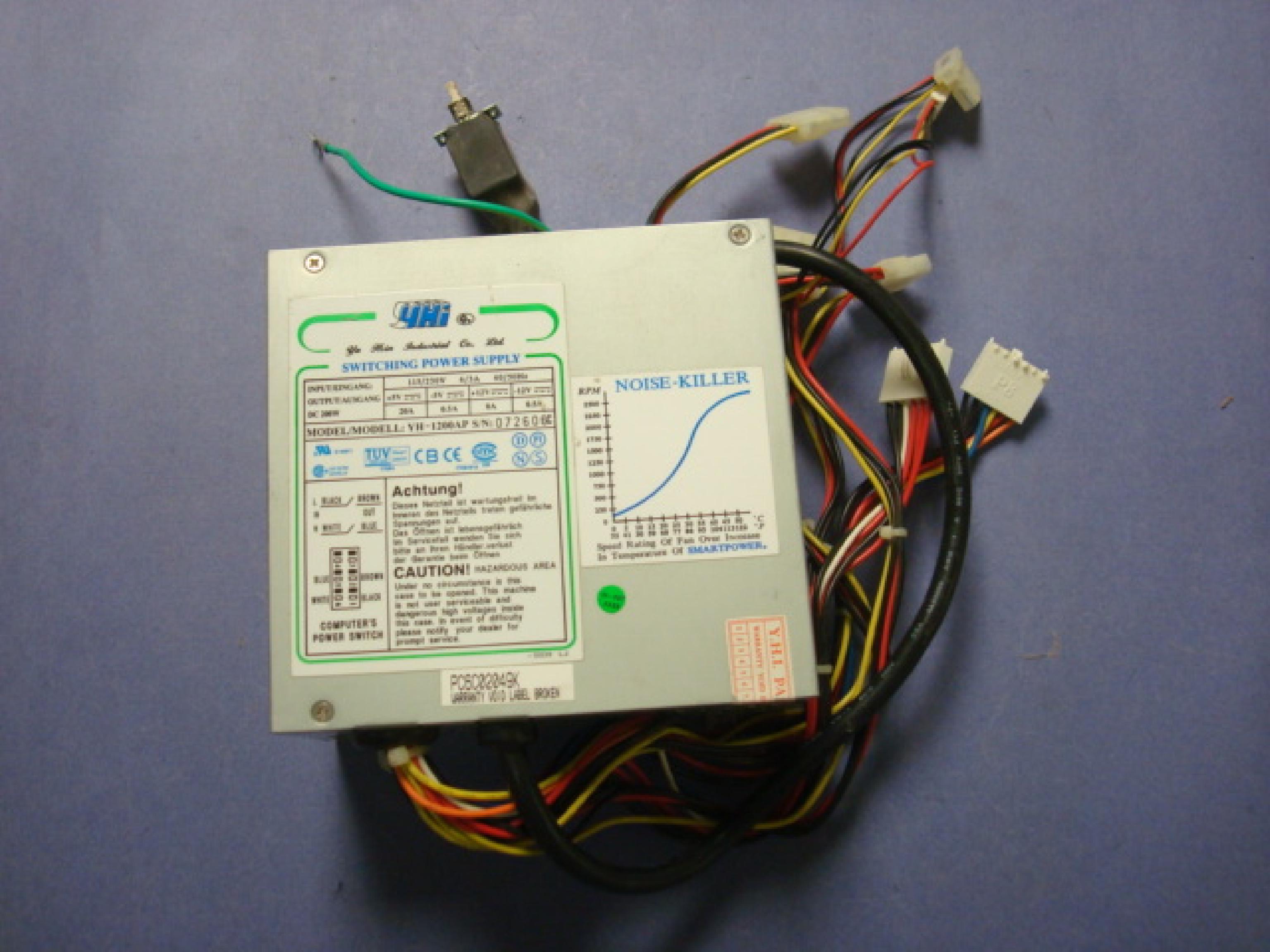 YA HSIN YH-1200AP 200W AT POWER SUPPLY