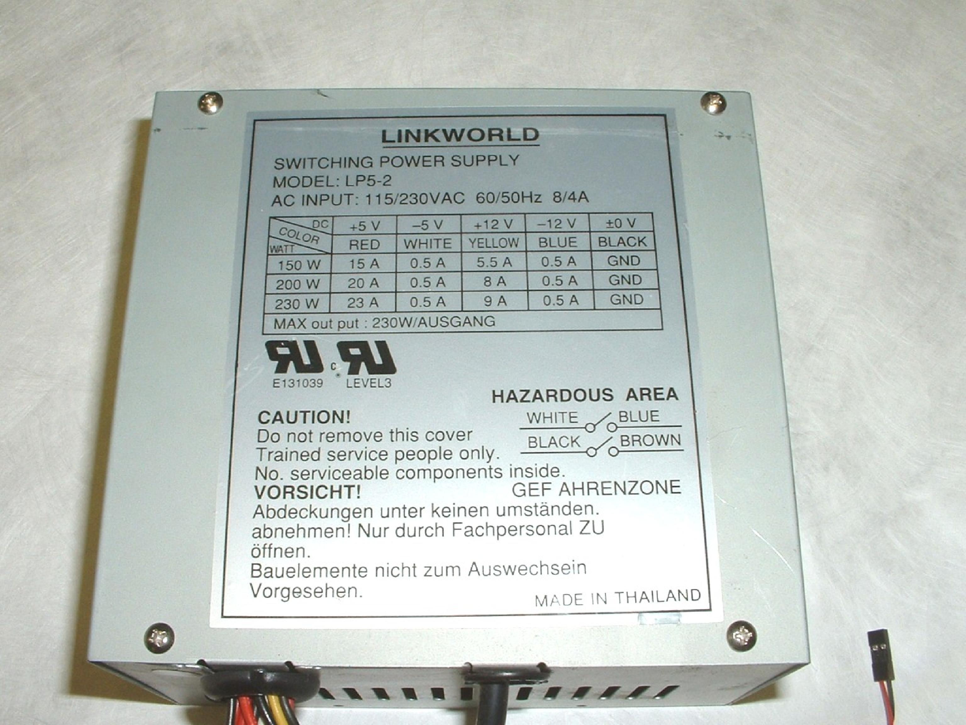 LINKWORLD LP5-2 COMPATIBLE IN STOCK 230W AT POWER SUPPLY WITH REMOTE SWITCH