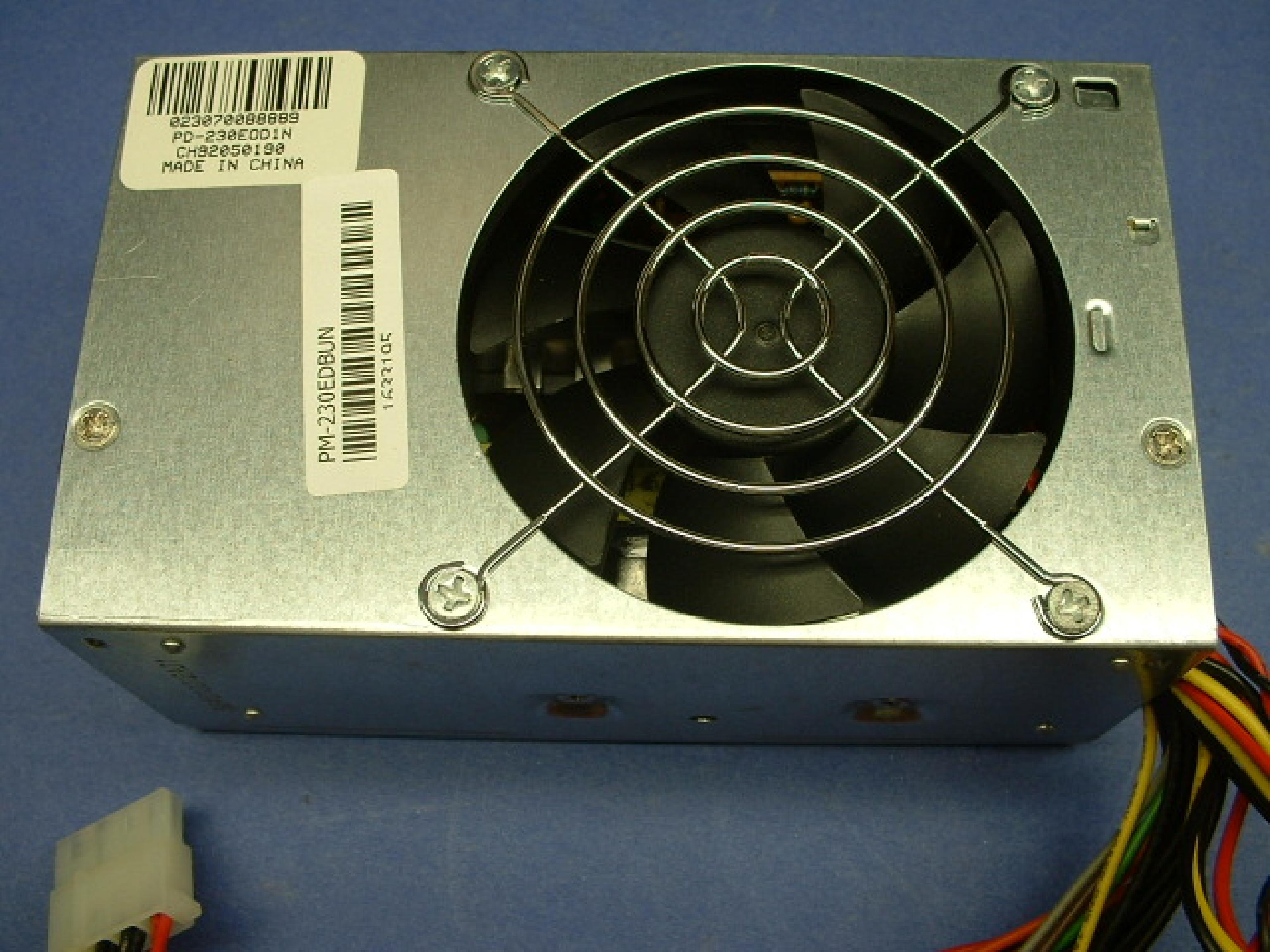 EVER-POWER PD-230EOD1N 230 WATT ATX POWER SUPPLY SIZE